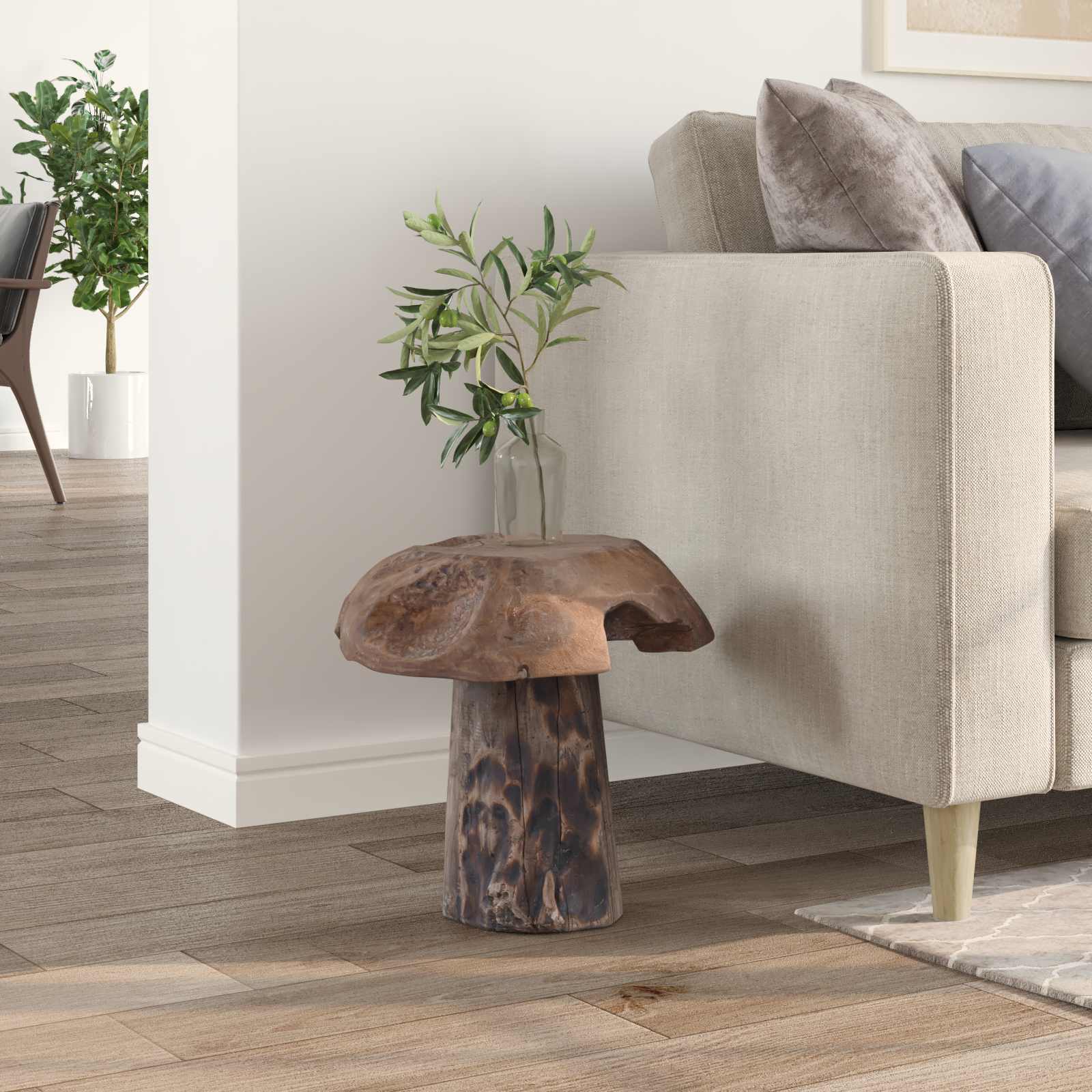 Stolica Prirodna 35 x 35 x 35 cm Čvrsto teak drvo
