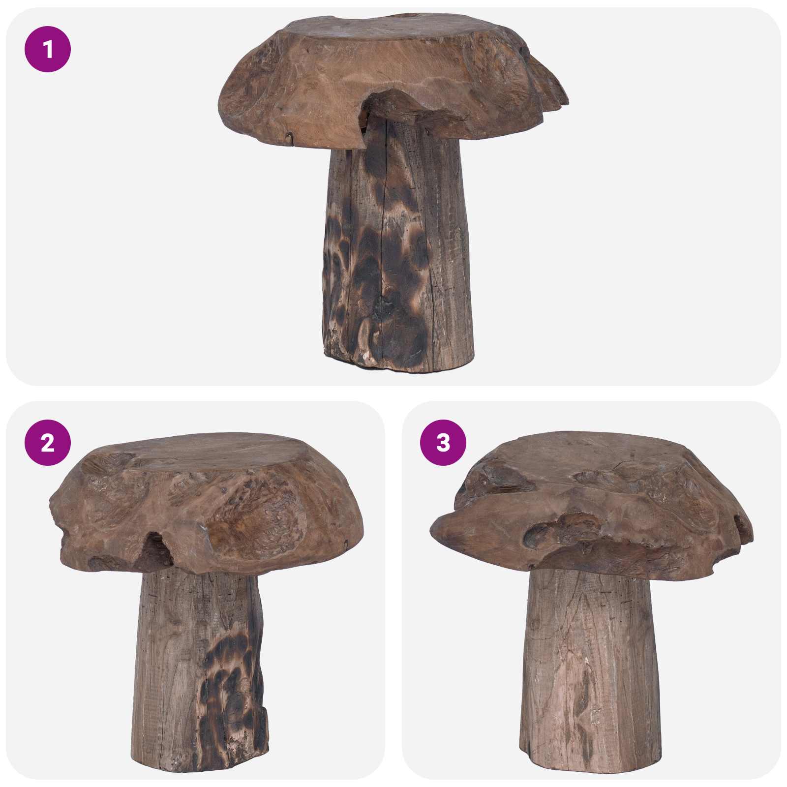 Stolica Prirodna 35 x 35 x 35 cm Čvrsto teak drvo