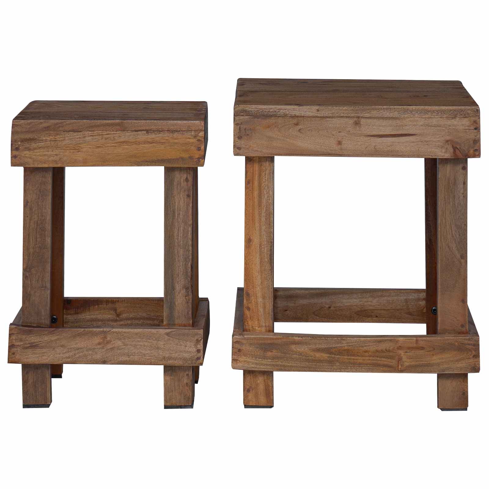 Stalak za biljke 2 pcs Smeđa 70 x 11 x 27 cm Drvo od mahagonija
