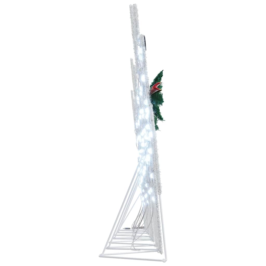 LED Riječni jeleni 7 pcs Srebrno tkanina