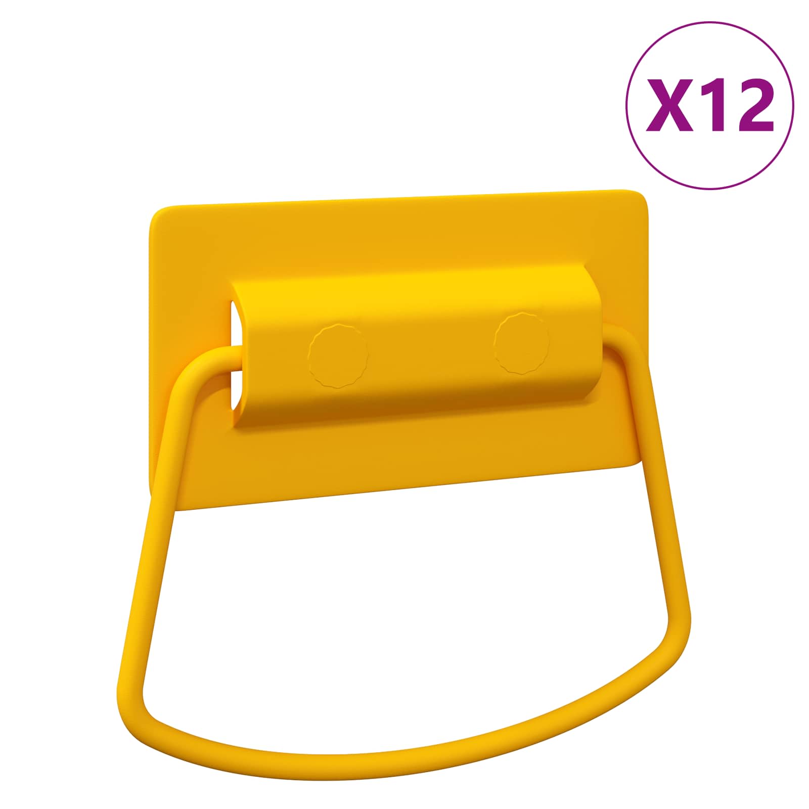 Ručke za ormariće 12 pcs Gorušica 85 x 45 mm Metal