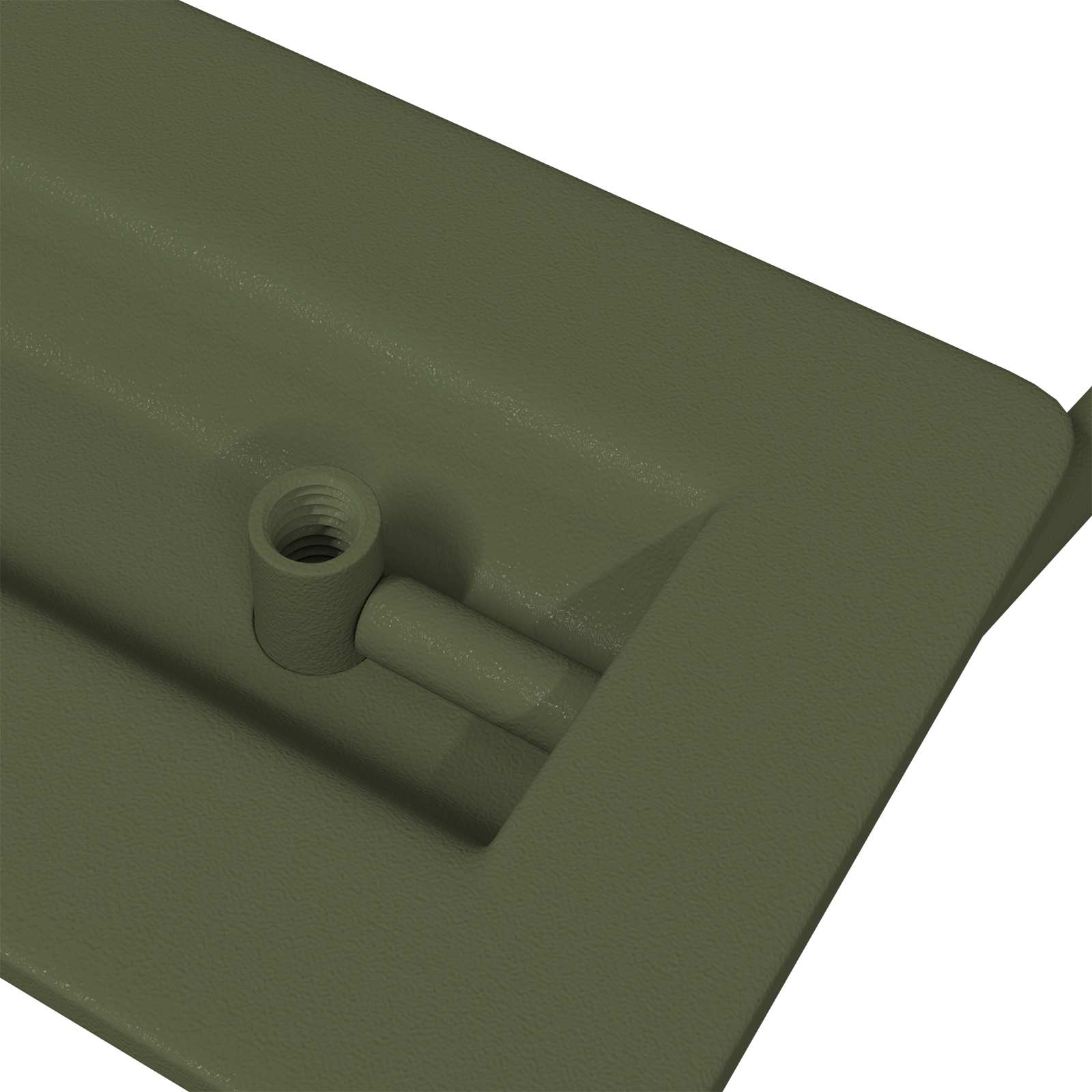 Ručke za ormariće 2 pcs Maslinasto zelena 85 x 45 mm Metal