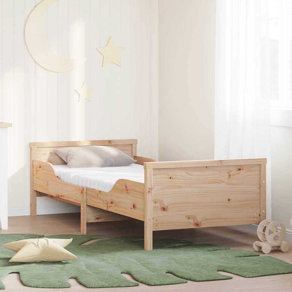Krevetna konstrukcija Smeđa 80 x 200 cm Čvrsto borovo drvo