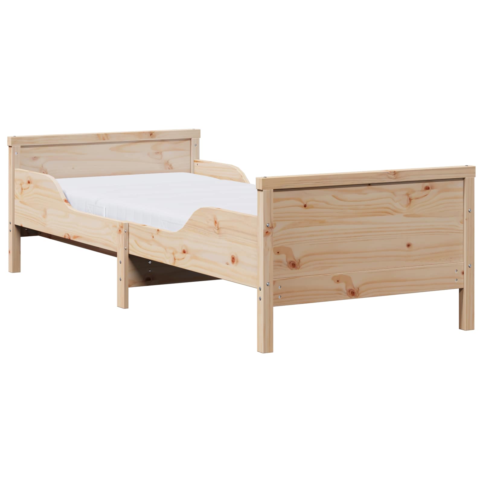 Krevet s produžetnim madracem s uzglavljem Smeđa 80 x 200 cm