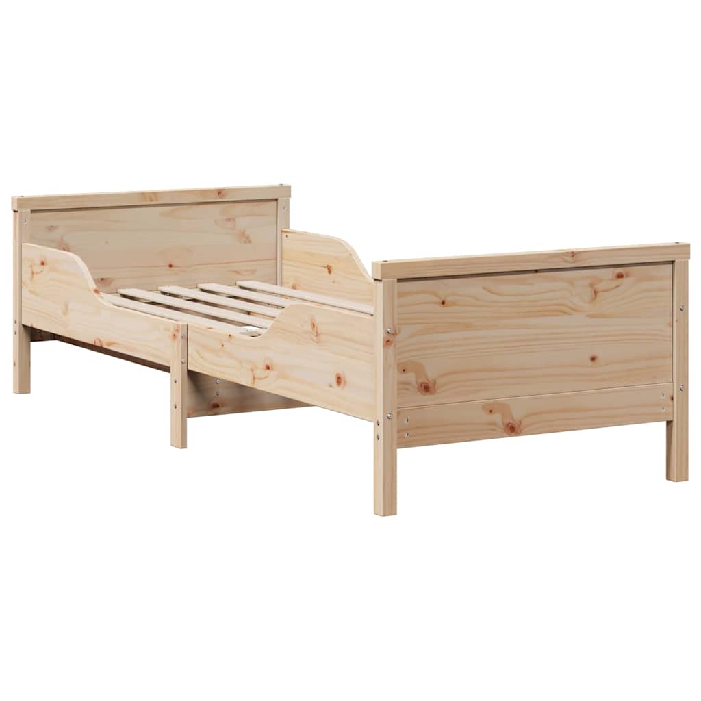 Krevet s produžetnim madracem s uzglavljem Smeđa 80 x 200 cm