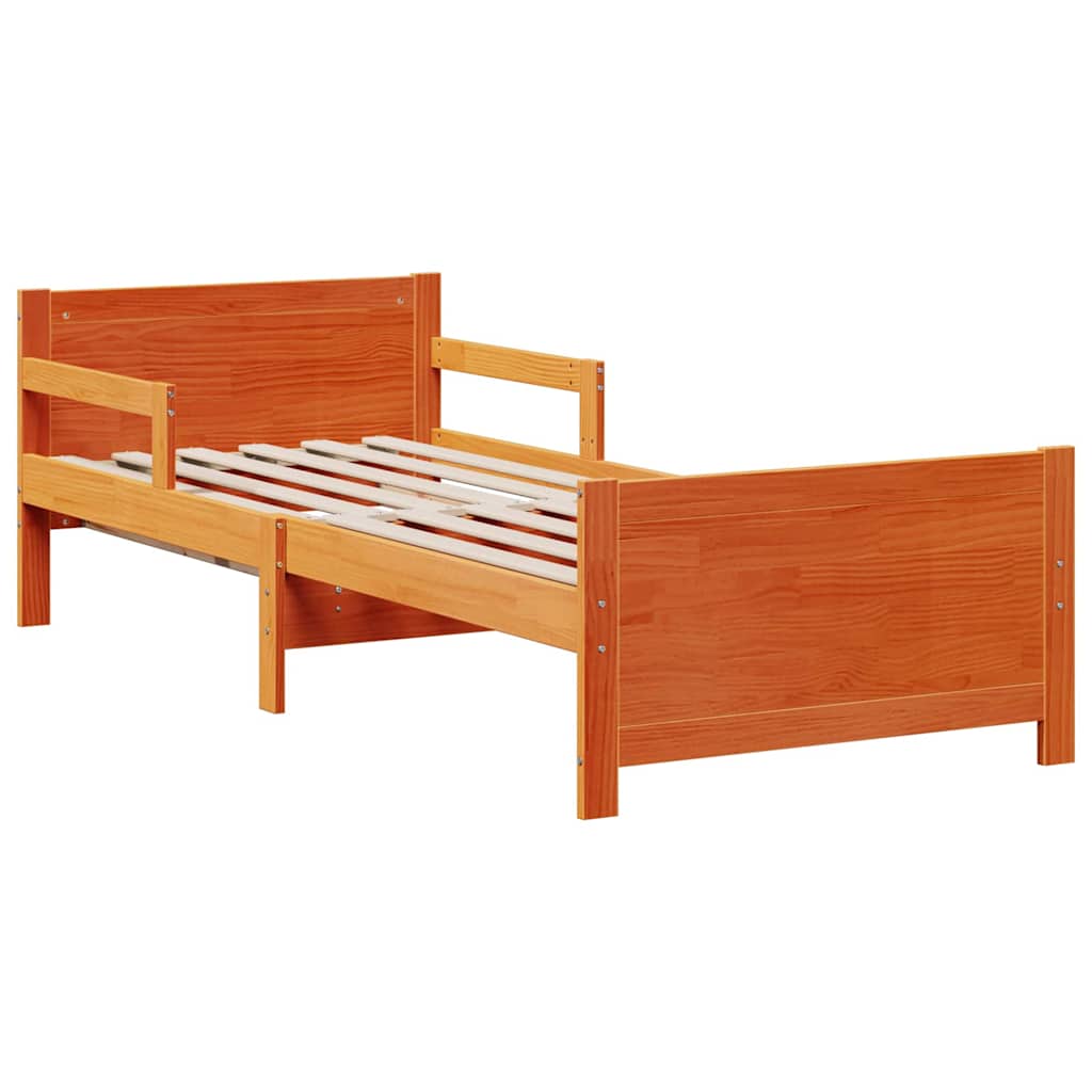 Krevet s produžetnim madracem s uzglavljem Smeđa 80 x 200 cm