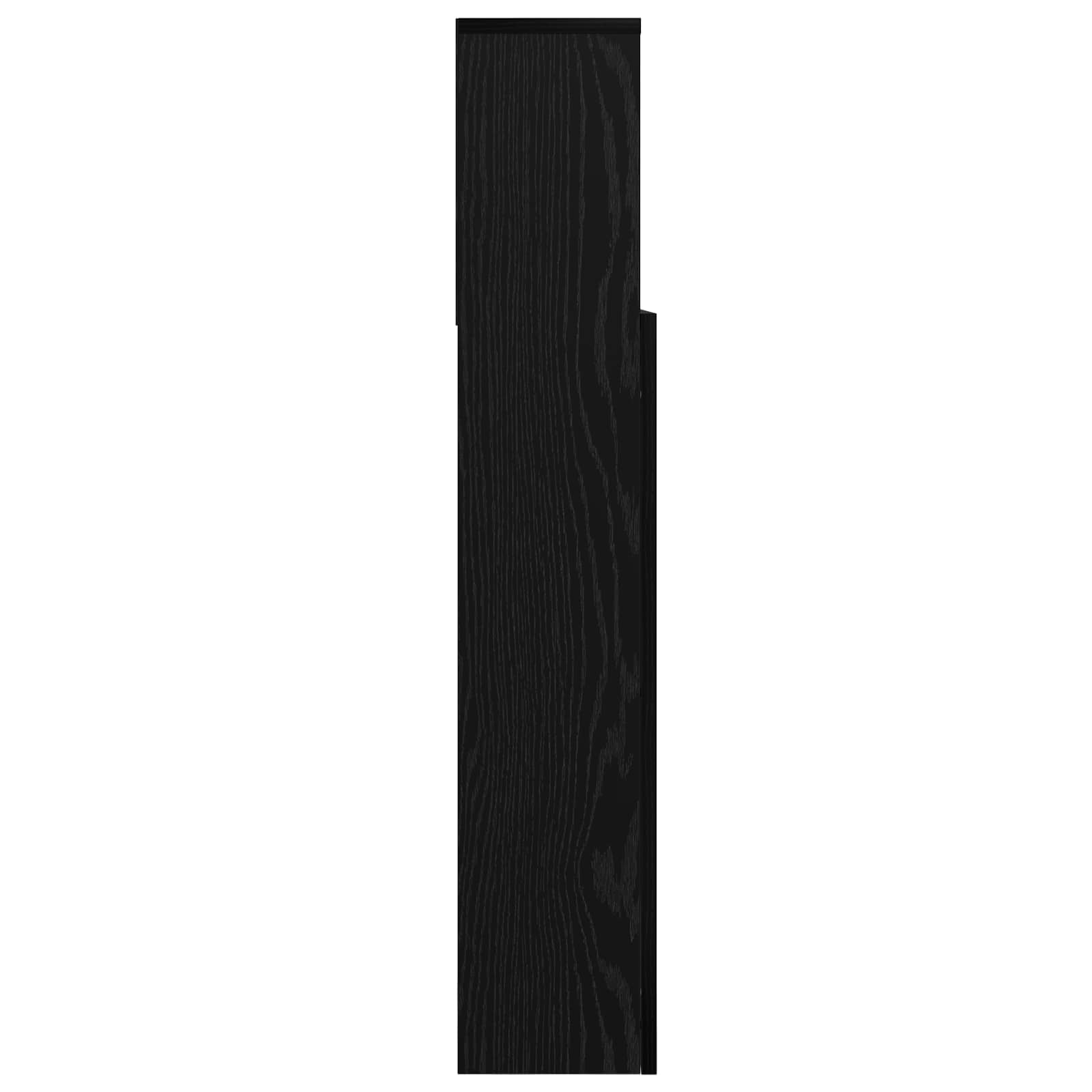 Glava kreveta s ormarićem Zidne Crni hrast 220 x 19 x 101,5 cm