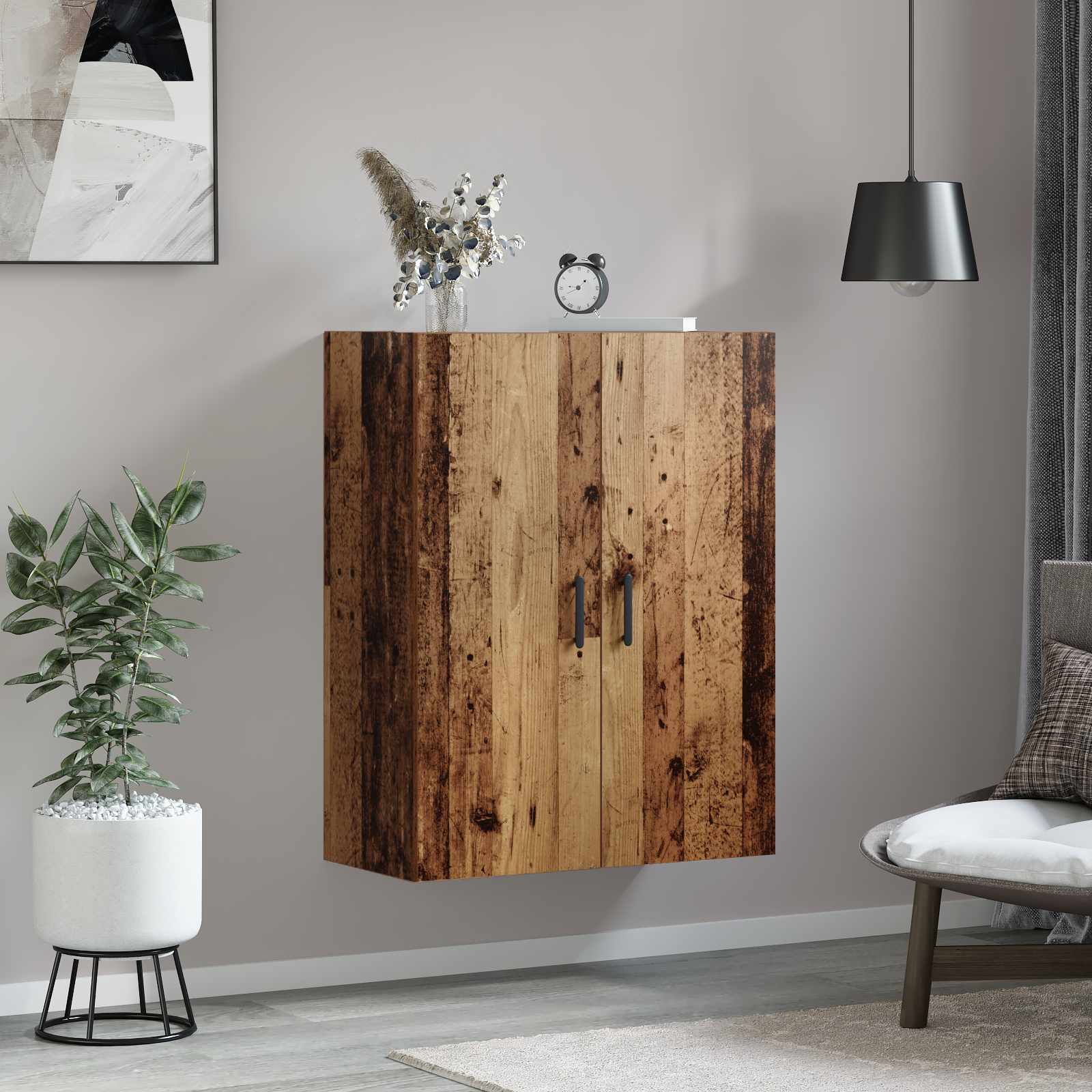 Ormar za Zid Staro drvo 69,5 x 34 x 90 cm Konstruirano drvo