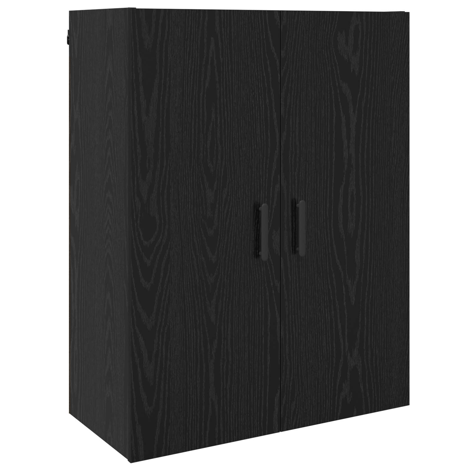 Ormar za Zid Crni hrast 69,5 x 34 x 90 cm Konstruirano drvo