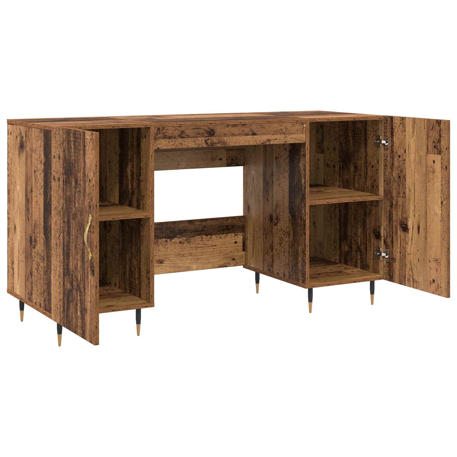Stol s policom Staro drvo 140 x 50 x 75 cm Konstruirano drvo