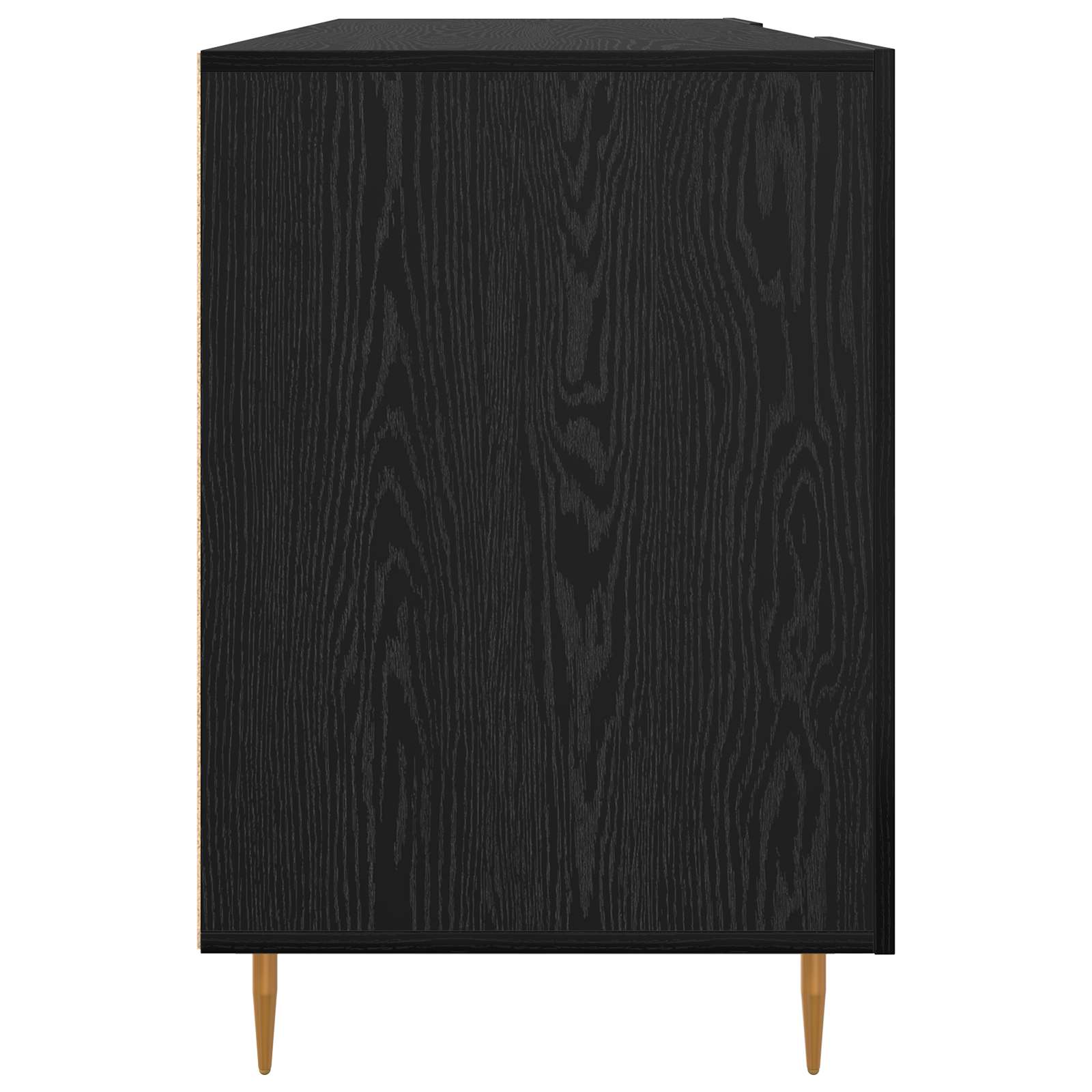 Stol s policom Crni hrast 140 x 50 x 75 cm Konstruirano drvo