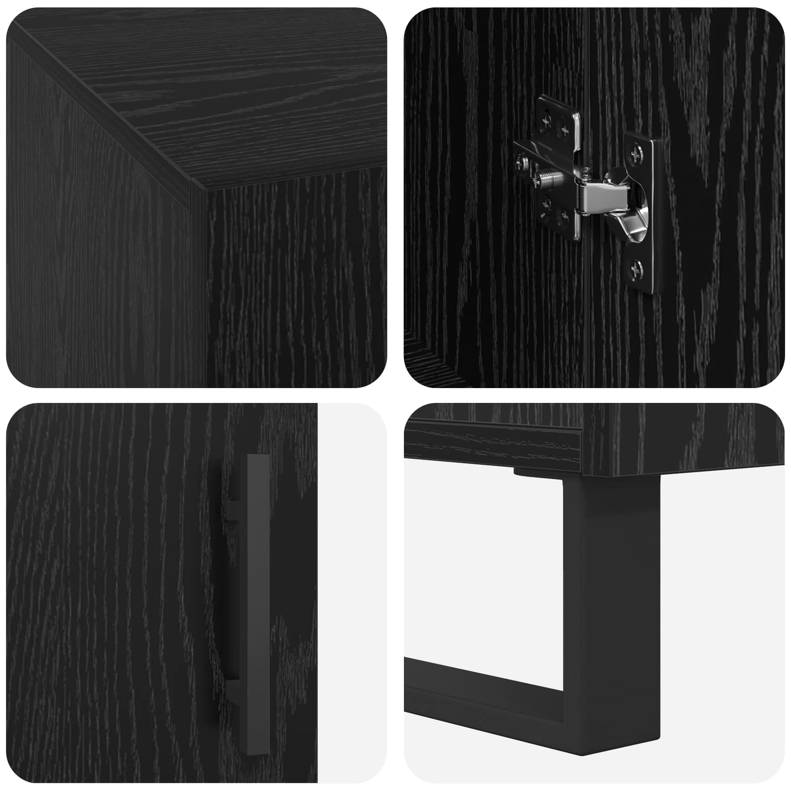 Stol s policom Crni hrast 140 x 50 x 75 cm Konstruirano drvo