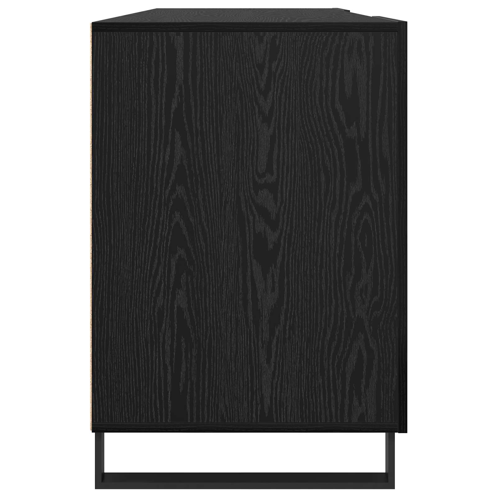 Stol s policom Crni hrast 140 x 50 x 75 cm Konstruirano drvo