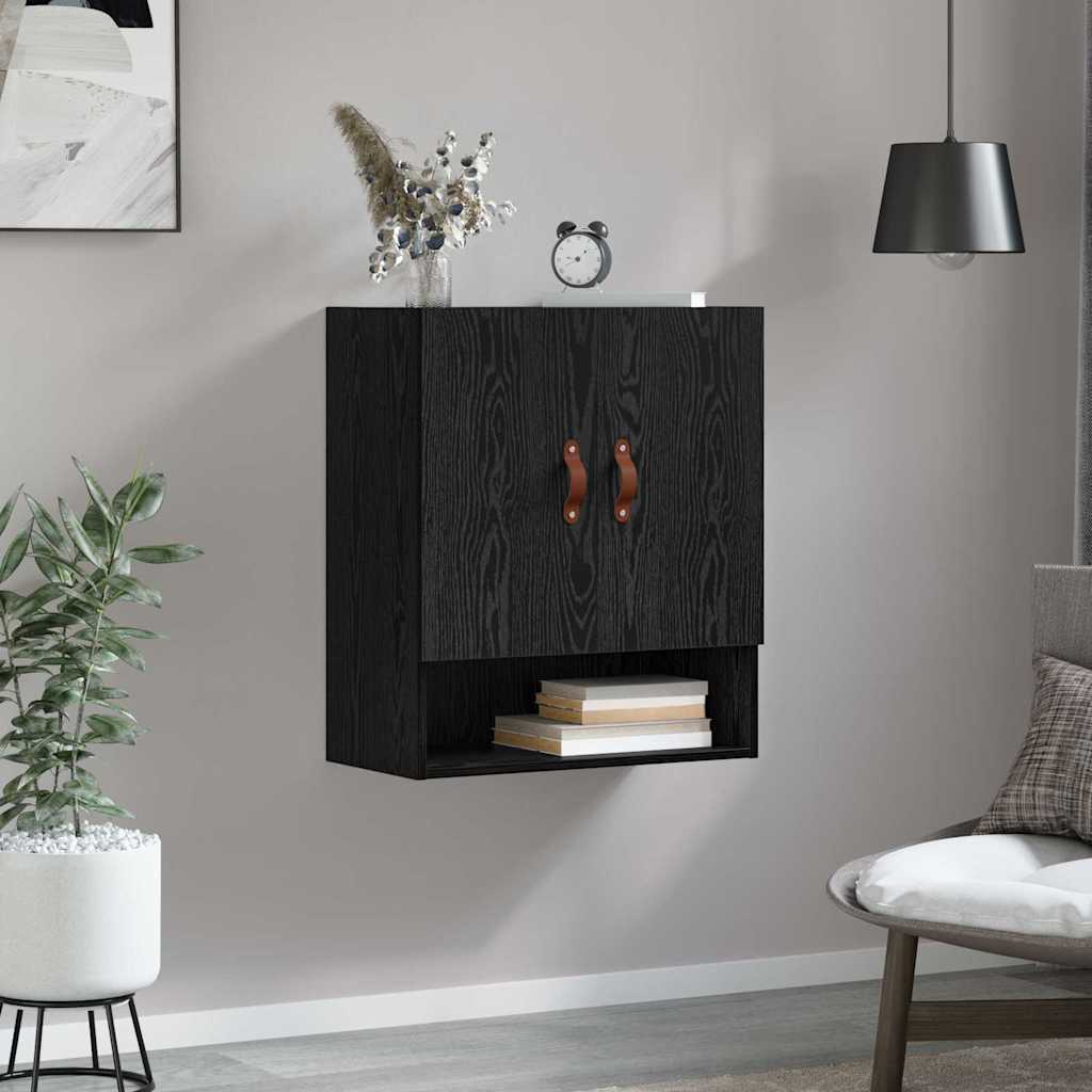 Ormar za Zid Zidne Crni hrast 60 x 31 x 70 cm Konstruirano drvo