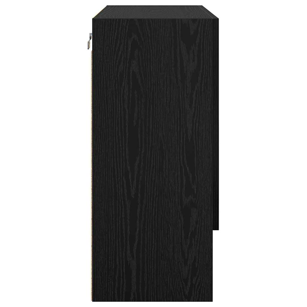 Ormar za Zid Zidne Crni hrast 60 x 31 x 70 cm Konstruirano drvo