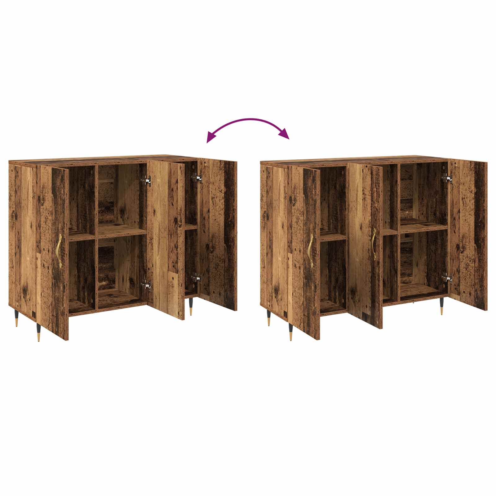 Kreveta Staro drvo 90 x 34 x 80 cm Konstruirano drvo
