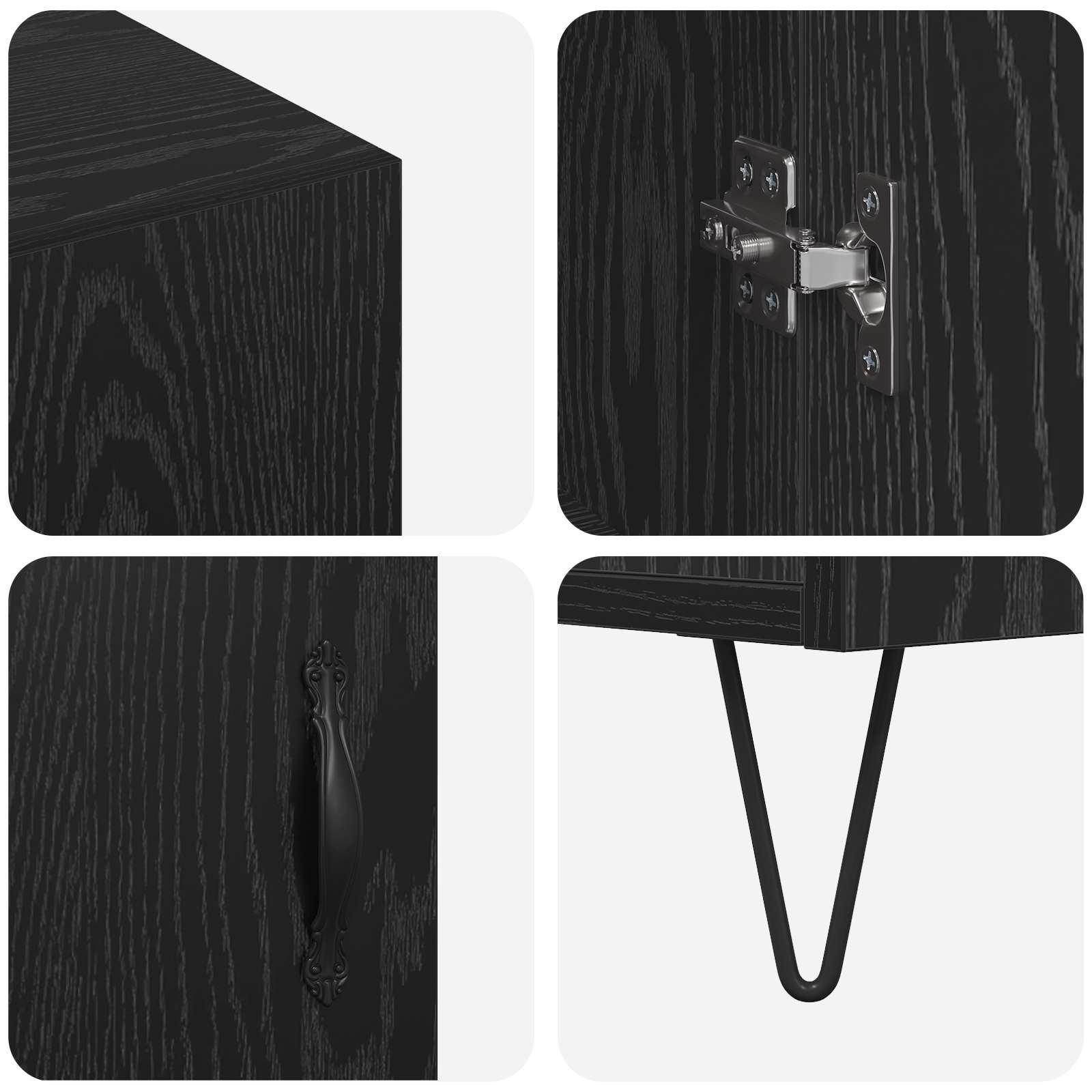 Kreveta Crni hrast 90 x 32,5 x 80 cm Konstruirano drvo