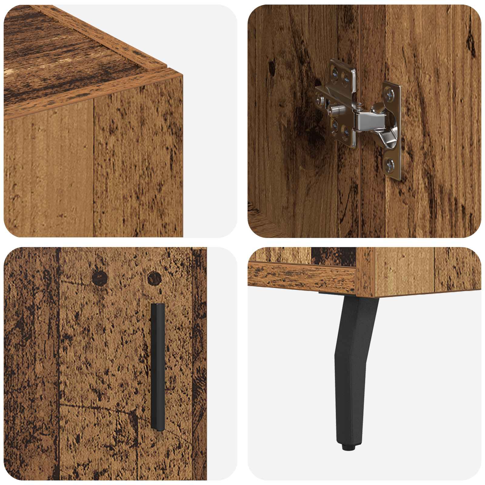 Kreveta Staro drvo 90 x 34 x 80 cm Konstruirano drvo