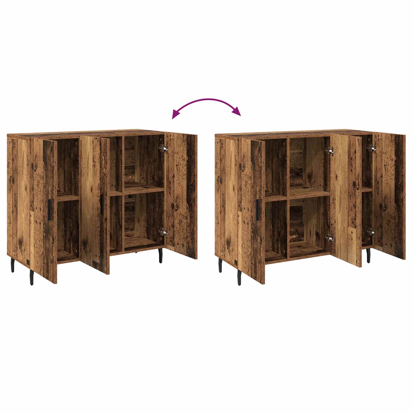 Kreveta Staro drvo 90 x 34 x 80 cm Konstruirano drvo