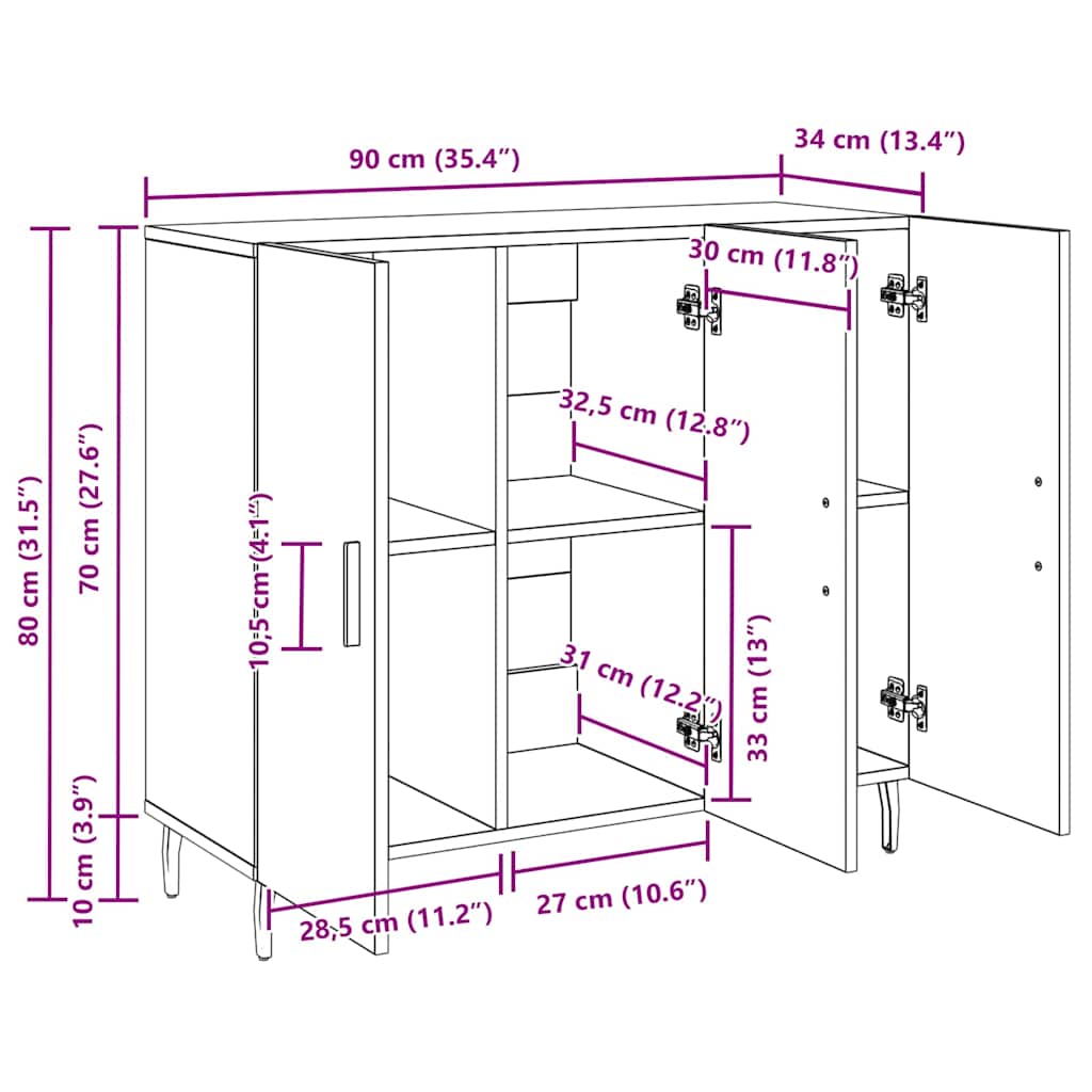Kreveta Staro drvo 90 x 34 x 80 cm Konstruirano drvo