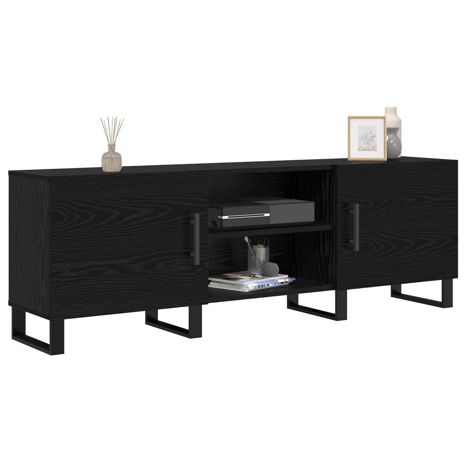 TV ormar Crni hrast 150 x 30 x 50 cm Konstruirano drvo