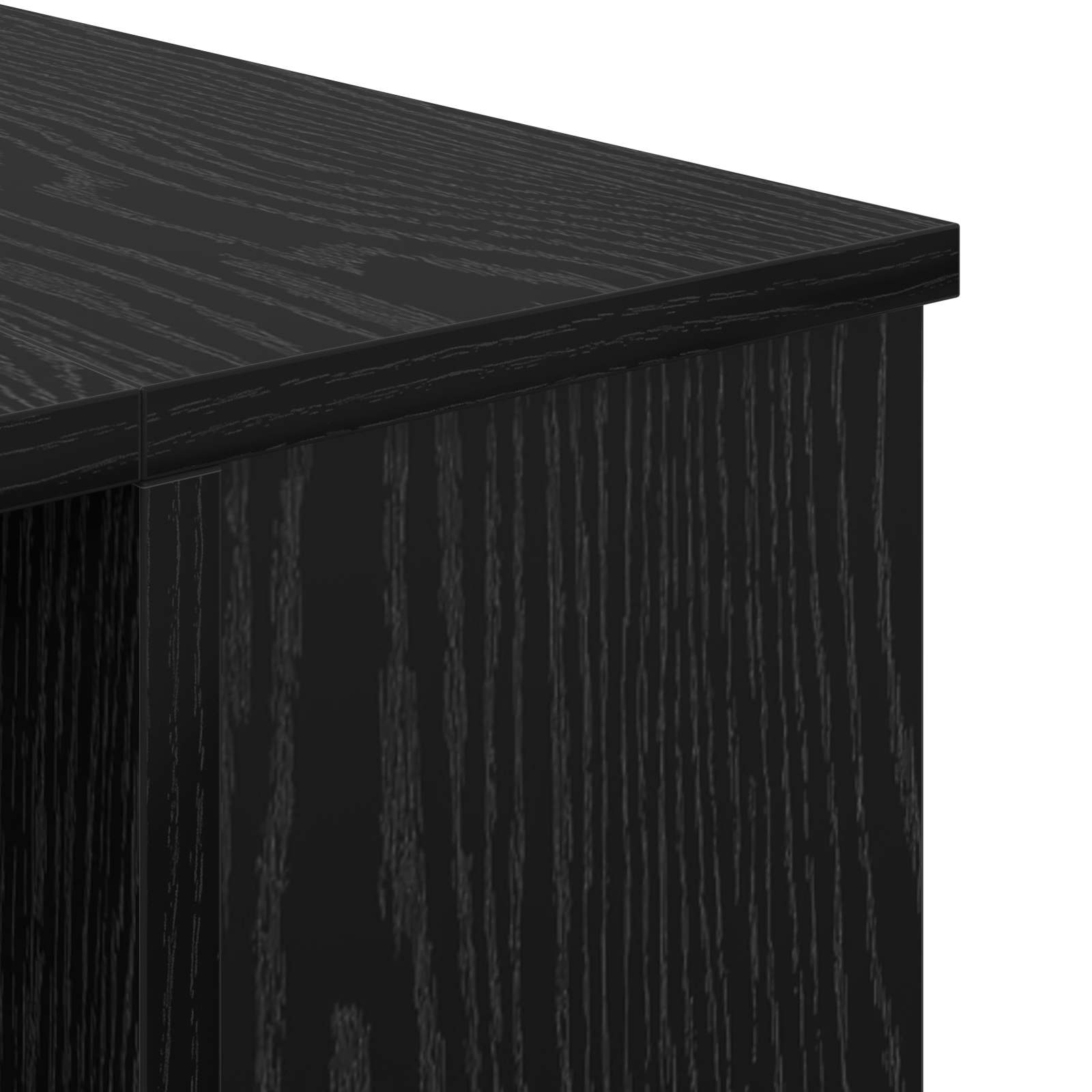 Stol s policom Crni hrast 140 x 50 x 75 cm Konstruirano drvo