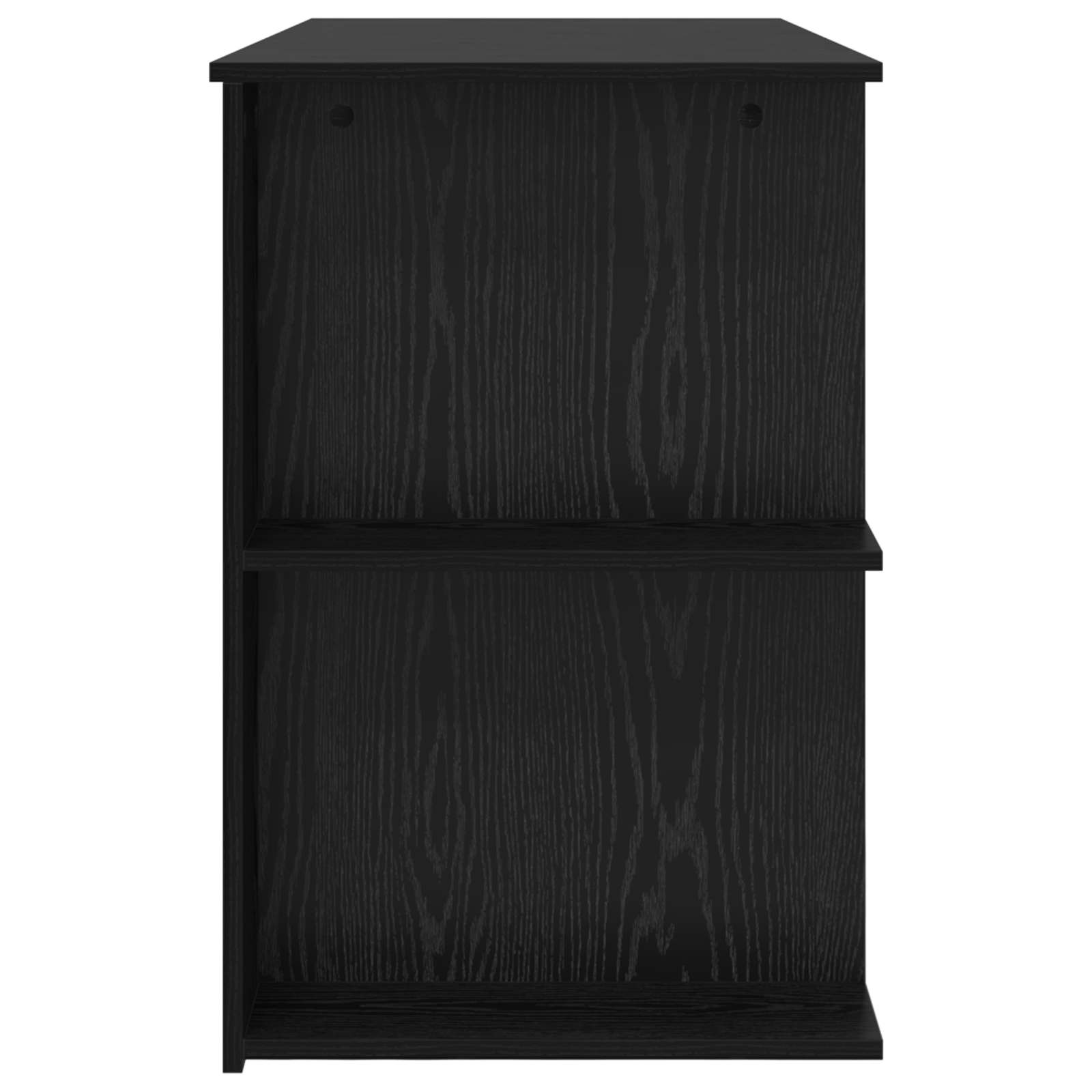 Stol s policom Crni hrast 140 x 50 x 75 cm Konstruirano drvo