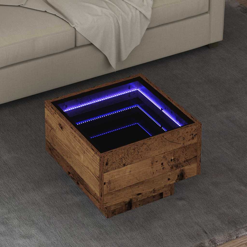 Bocni stol Staro drvo 40 x 40 x 30 cm Konstruirano drvo