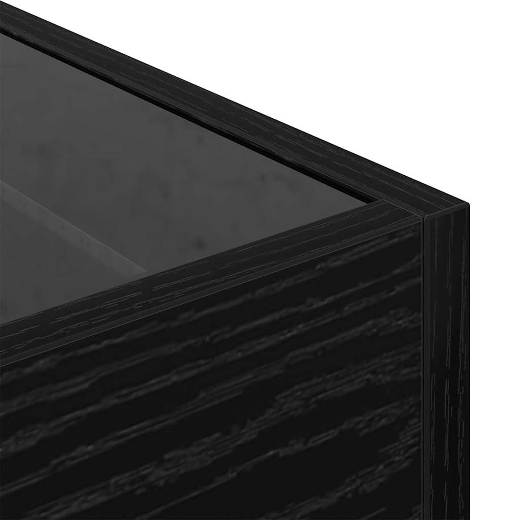 Bocni stol Crni hrast 40 x 40 x 30 cm Konstruirano drvo