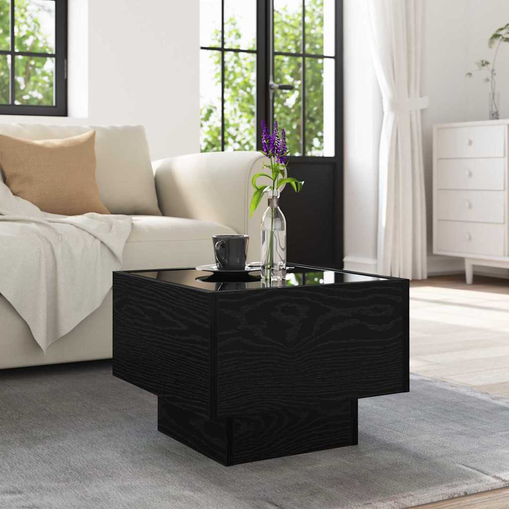 Bocni stol Crni hrast 40 x 40 x 30 cm Konstruirano drvo