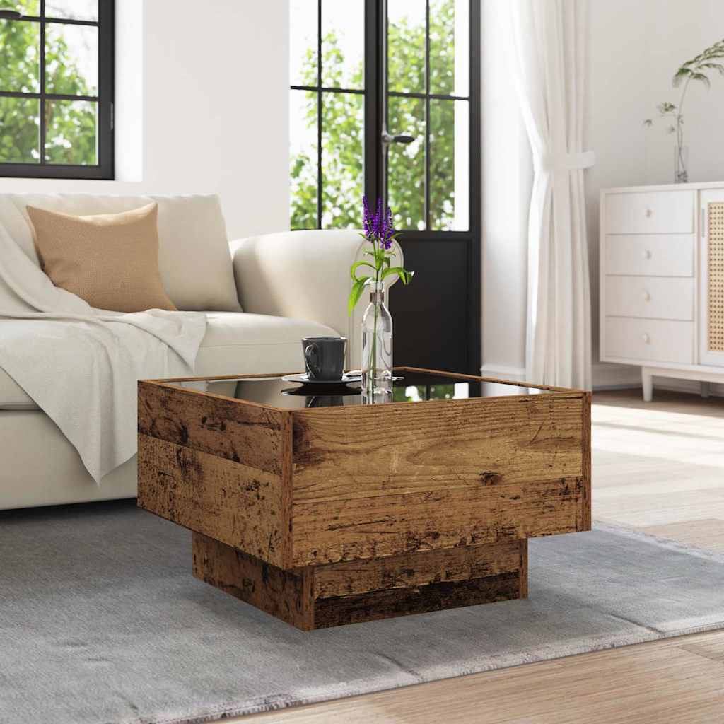 Bocni stol Staro drvo 50 x 50 x 30 cm Konstruirano drvo