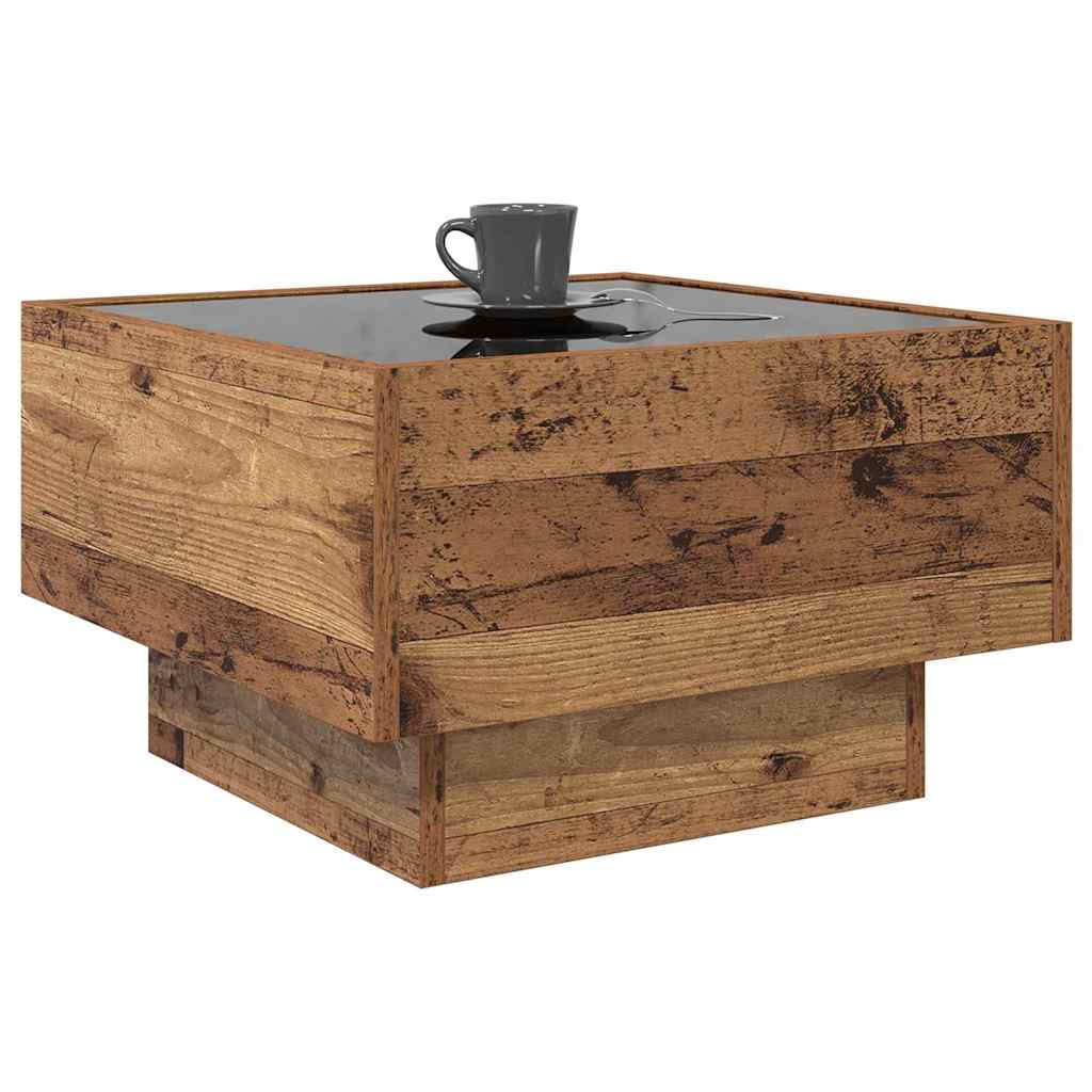 Bocni stol Staro drvo 50 x 50 x 30 cm Konstruirano drvo