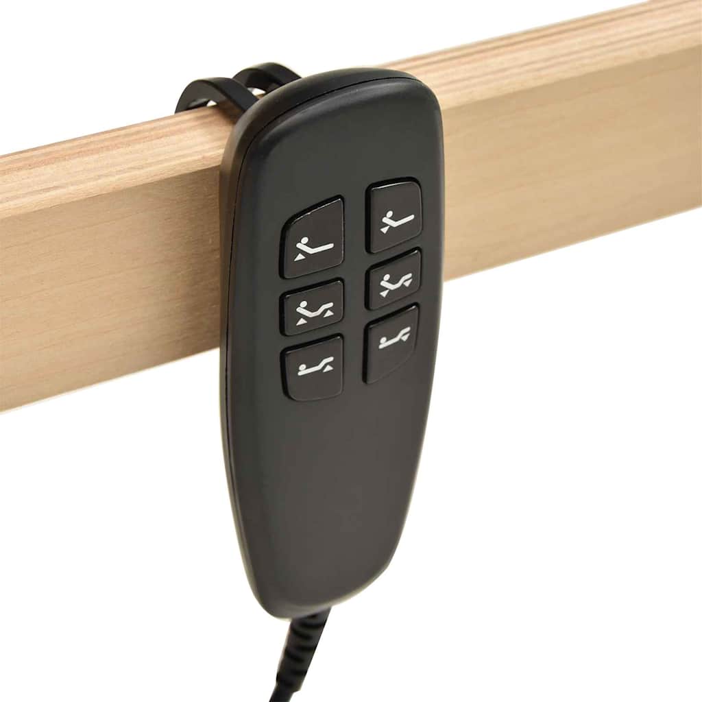 Ležaj s letvicama Smeđa 90 x 190 cm Čvrsto drvo bukve
