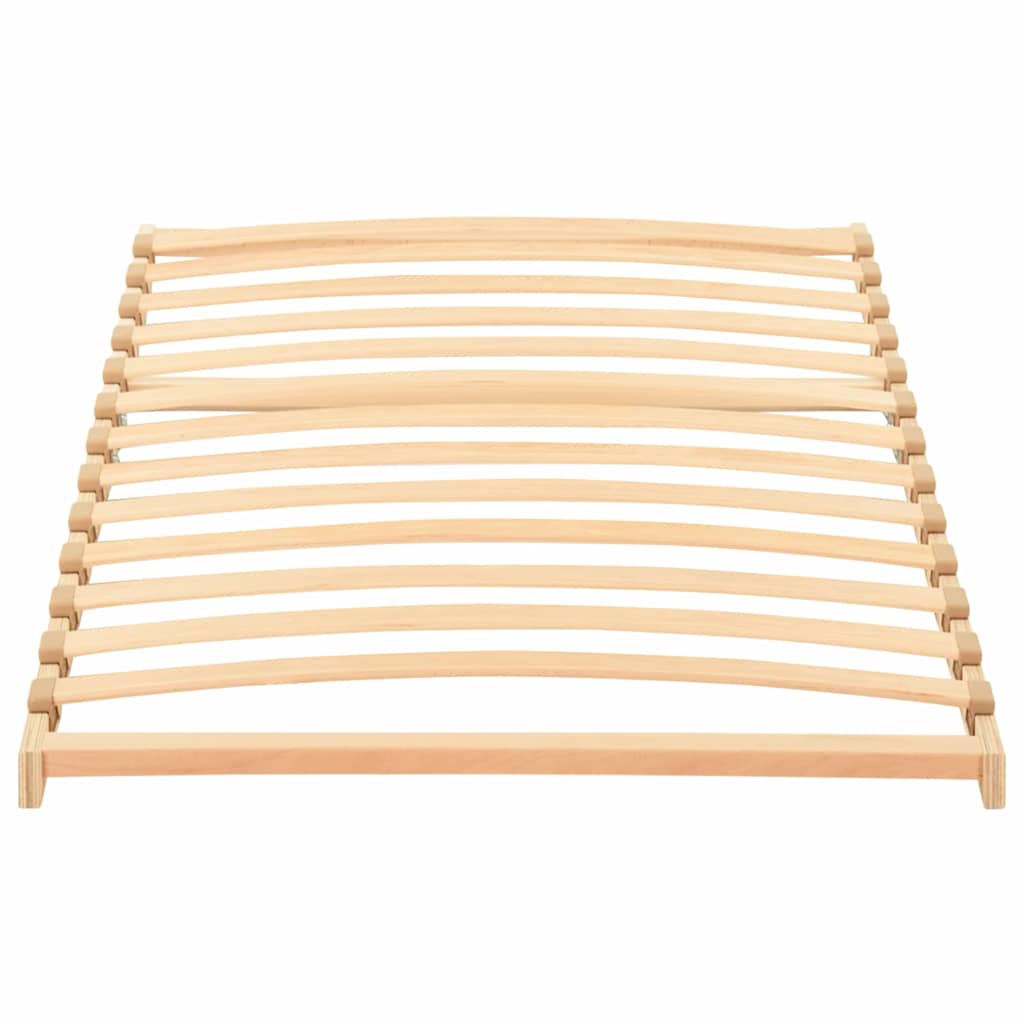 Ležaj s letvicama Smeđa 80 x 190 cm Čvrsto drvo bukve
