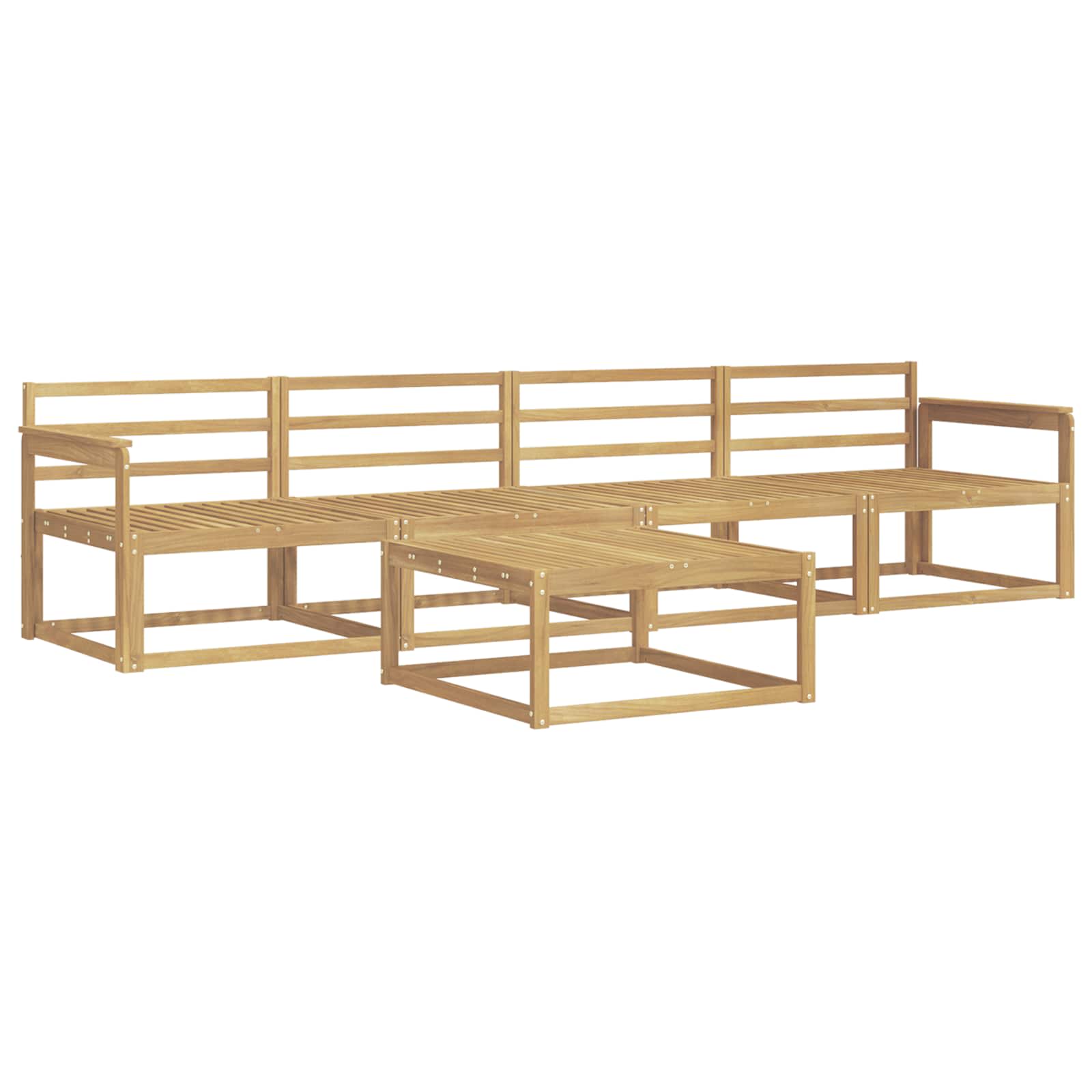 Set vanjskih sofa 5 pcs Bijela 79 x 79 x 37 cm