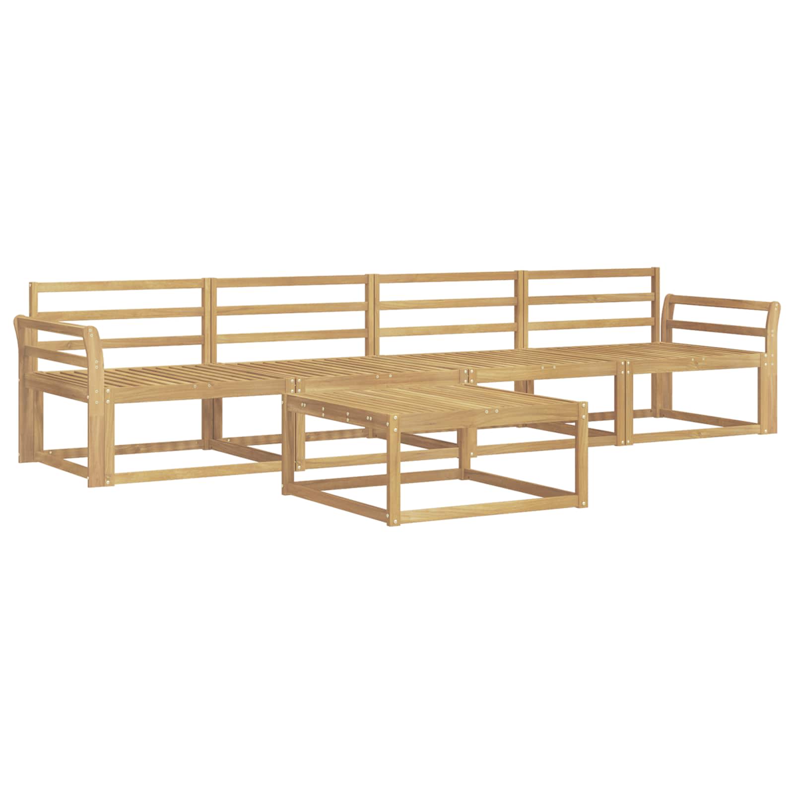 Set vanjskih sofa 5 pcs Bijela 79 x 79 x 37 cm