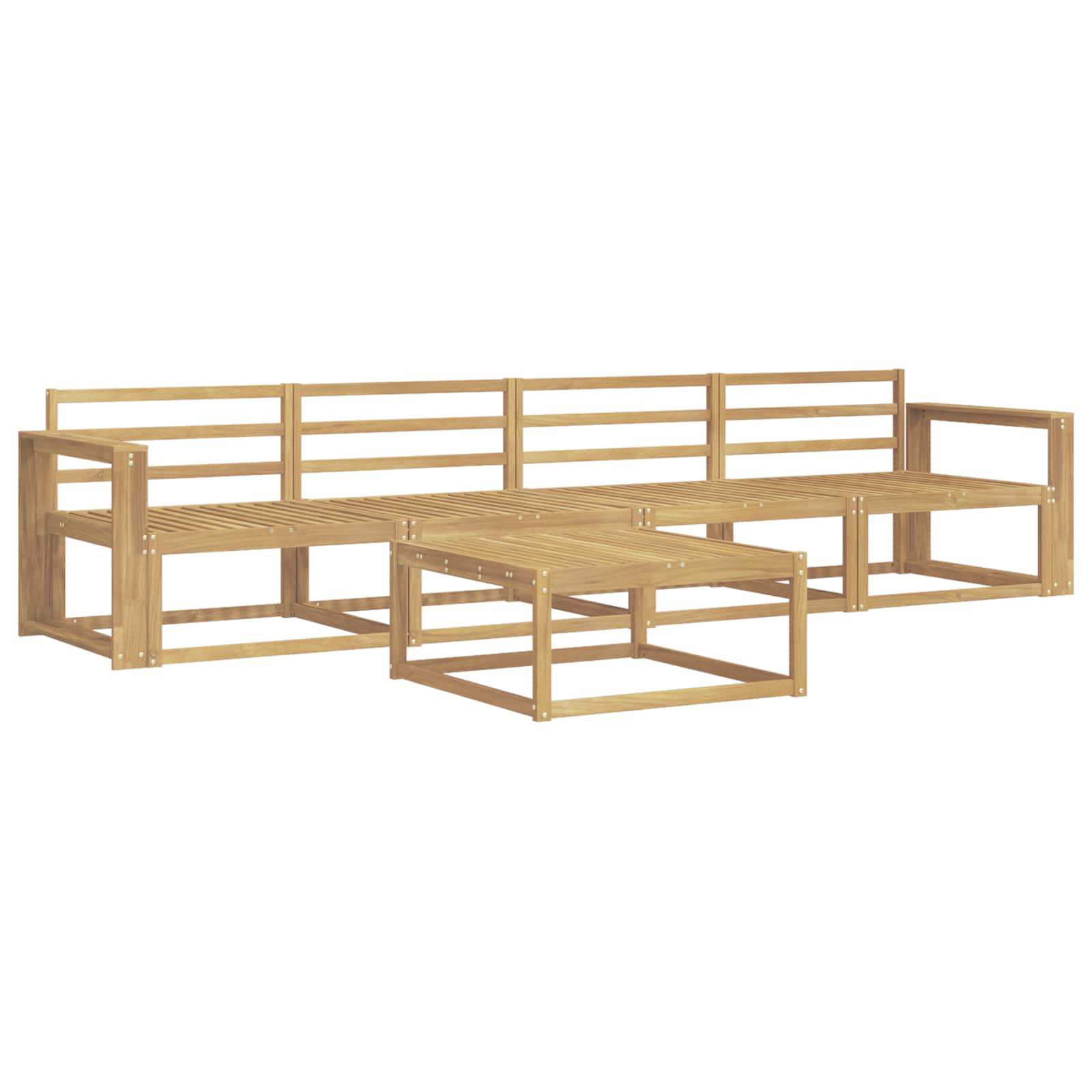 Set vanjskih sofa 5 pcs Bijela 79 x 79 x 37 cm