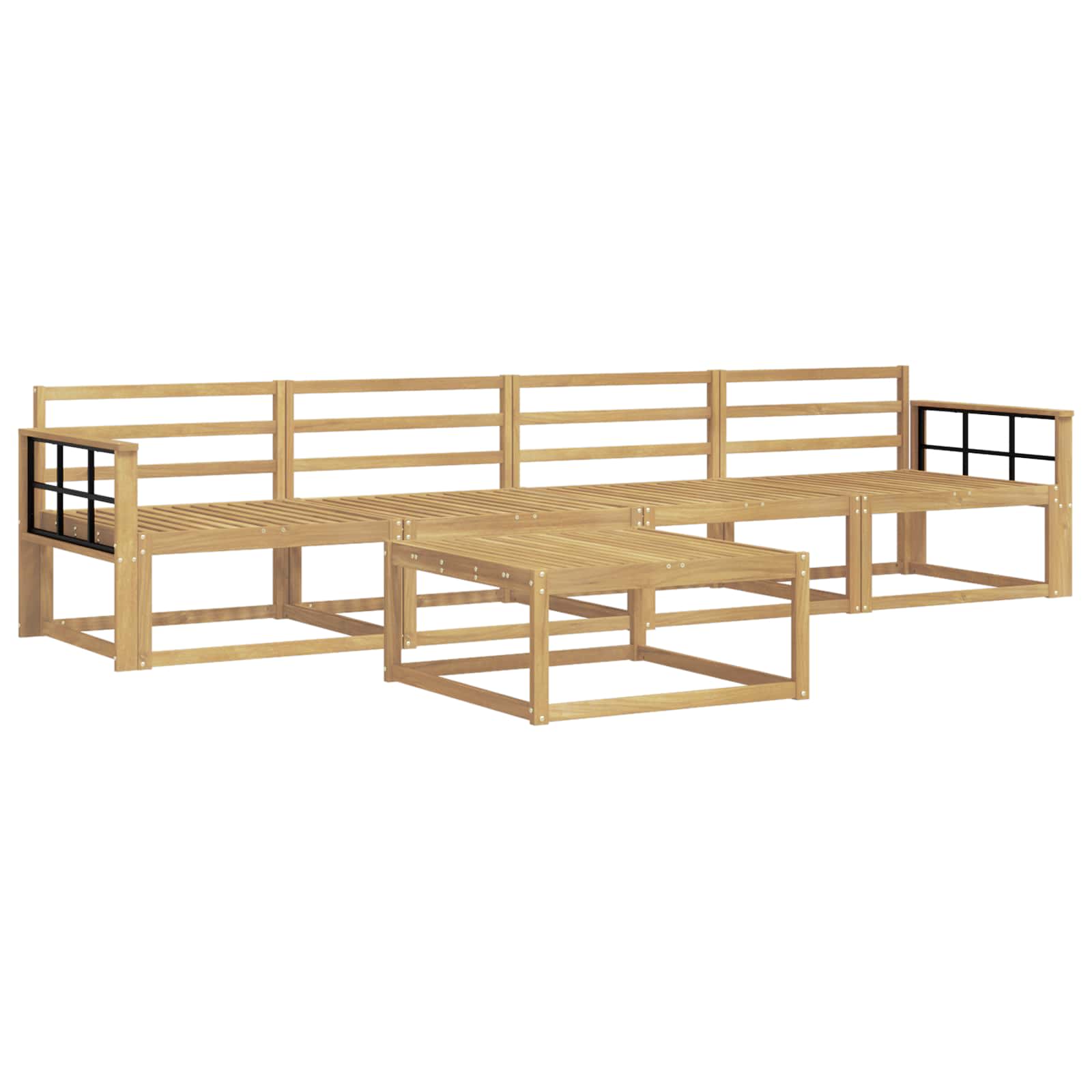 Set vanjskih sofa 5 pcs Bijela 79 x 79 x 37 cm