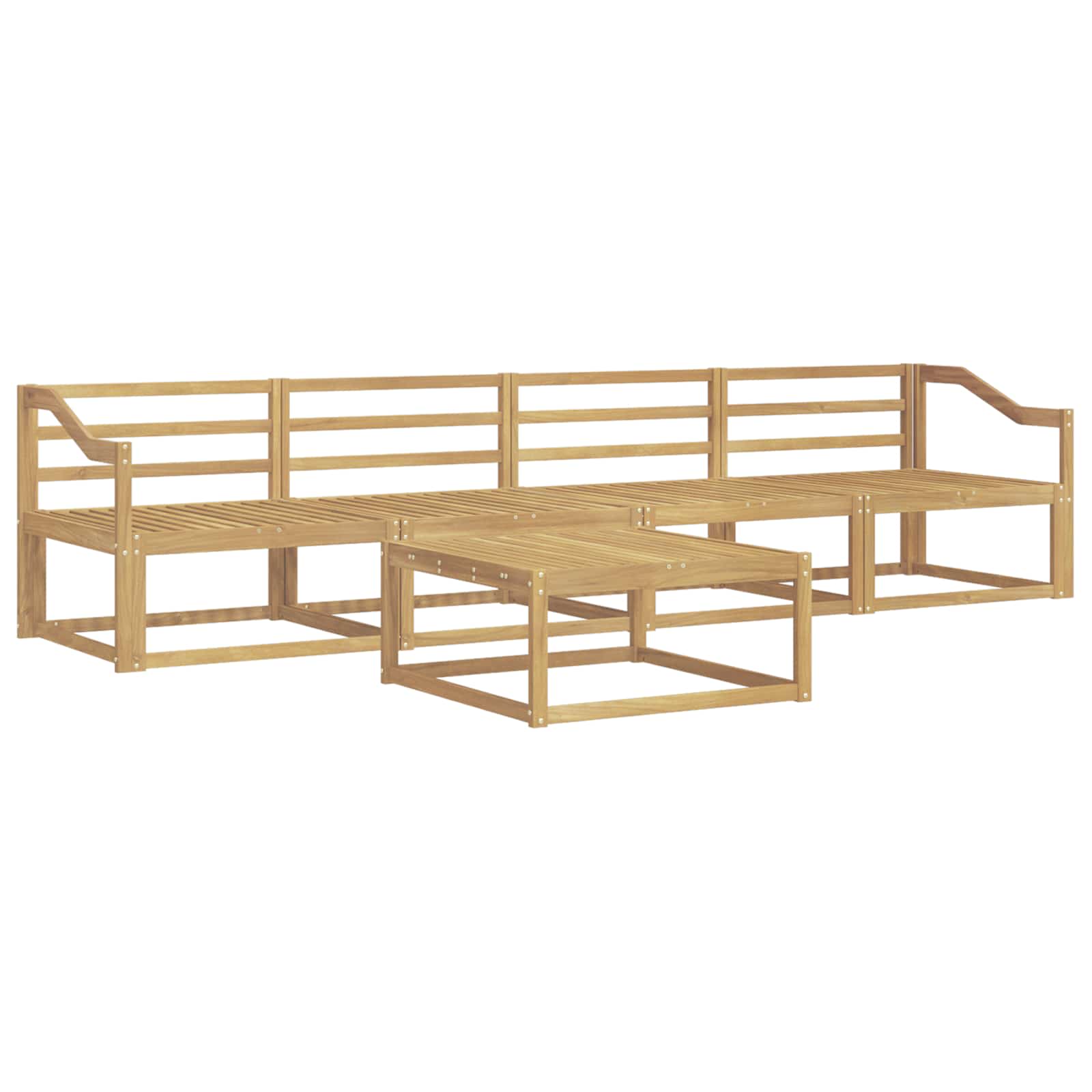 Set vanjskih sofa 5 pcs Bijela 79 x 79 x 37 cm