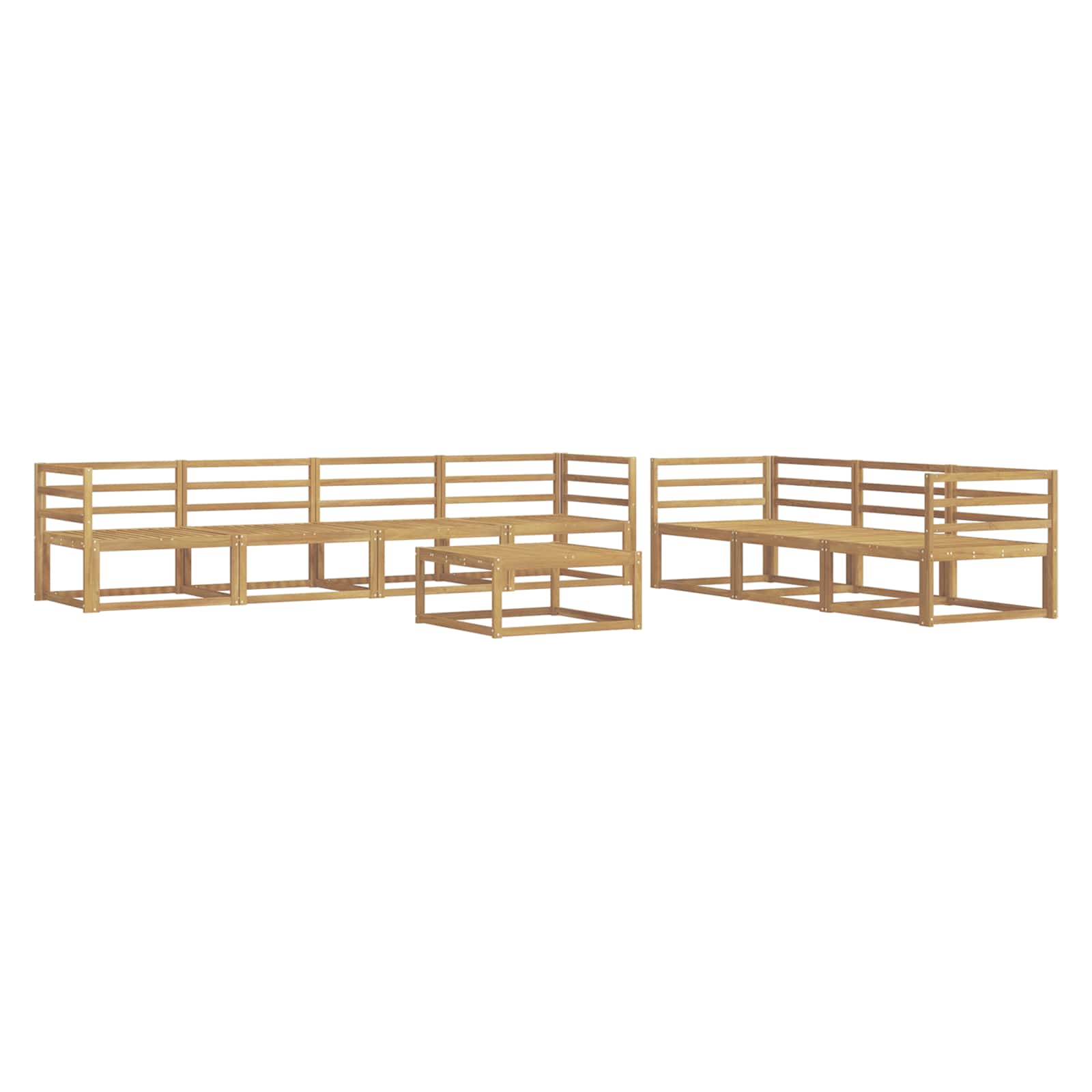 Set vanjskih sofa 8 pcs Bijela