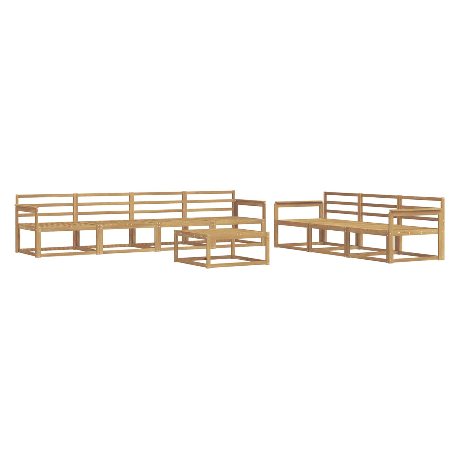 Set vanjskih sofa 8 pcs Bijela