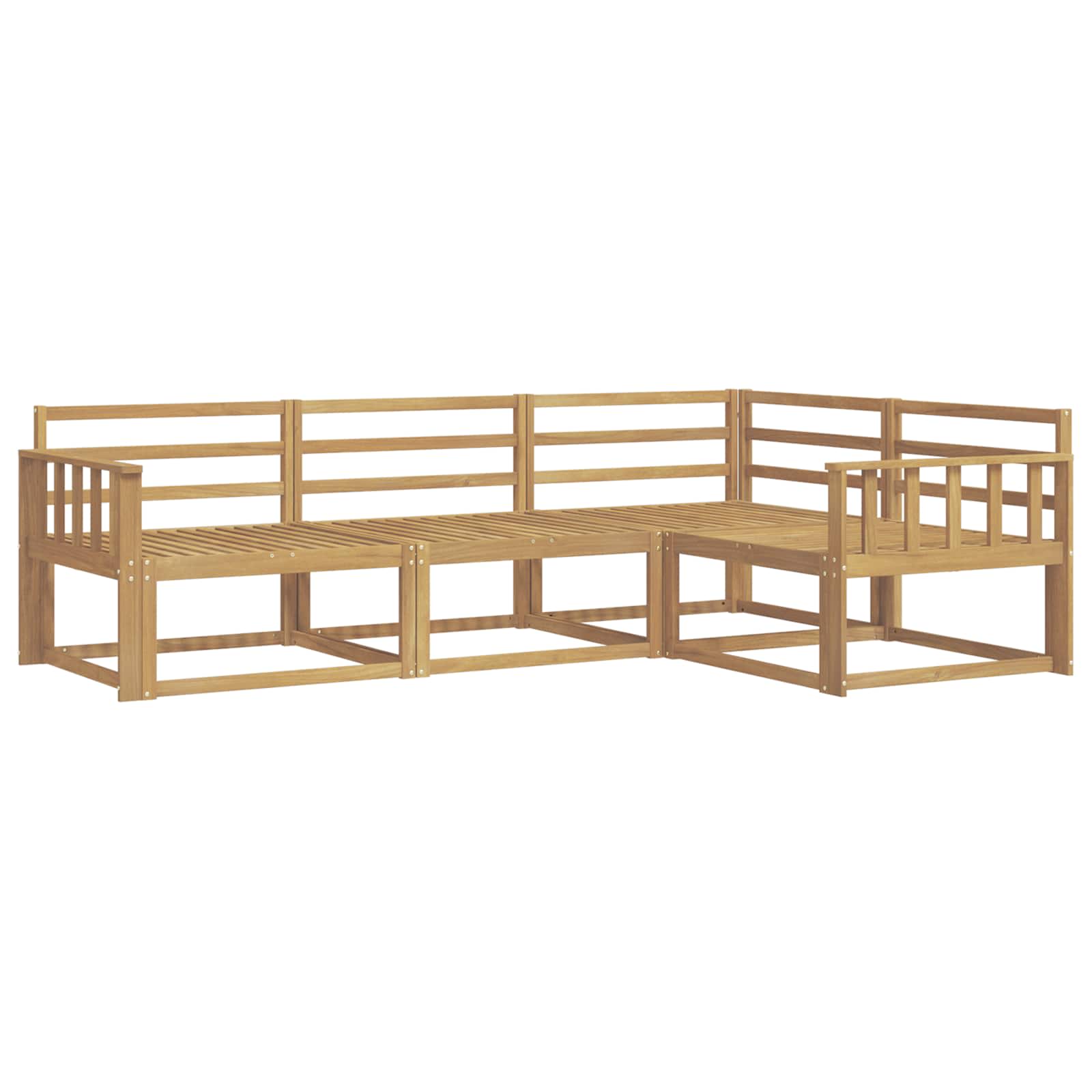 Set vanjskih sofa 4 pcs Bijela 247,5 x 168,5 x 73 cm
