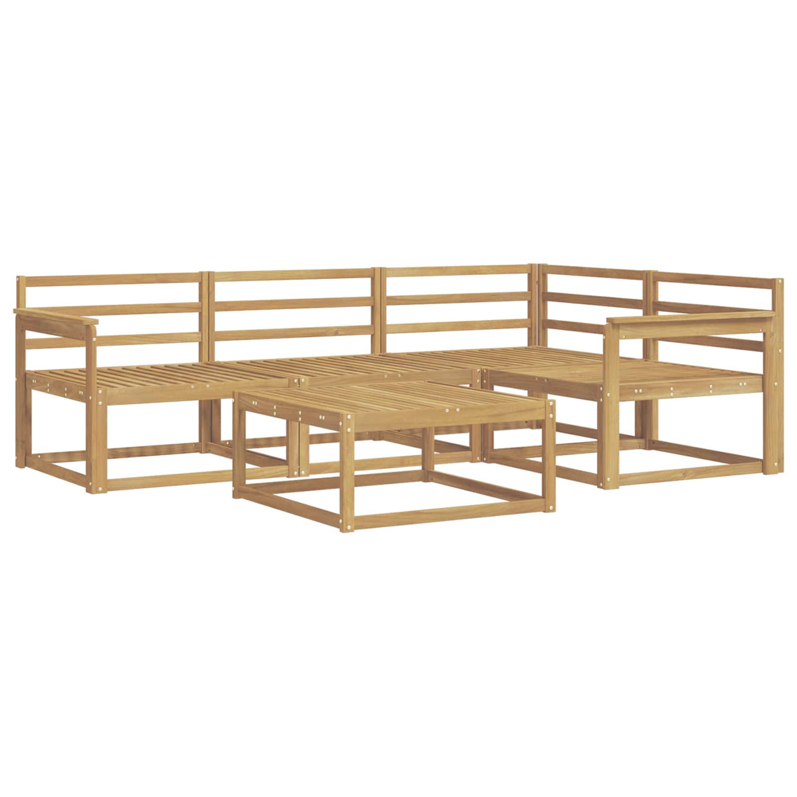 Set vanjskih sofa 5 pcs Bijela 79 x 79 x 37 cm
