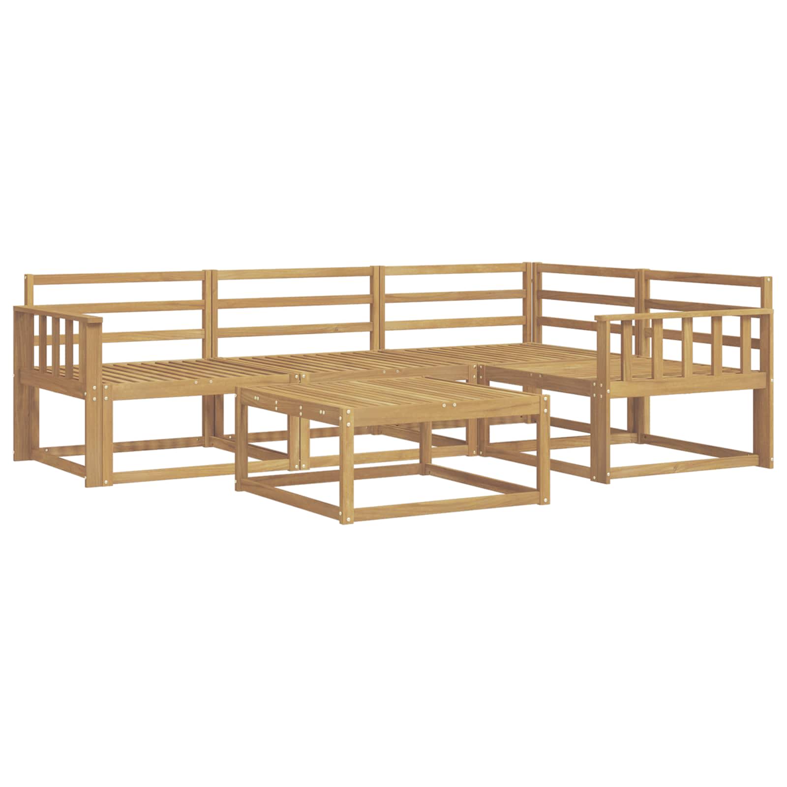Set vanjskih sofa 5 pcs Bijela 79 x 79 x 37 cm