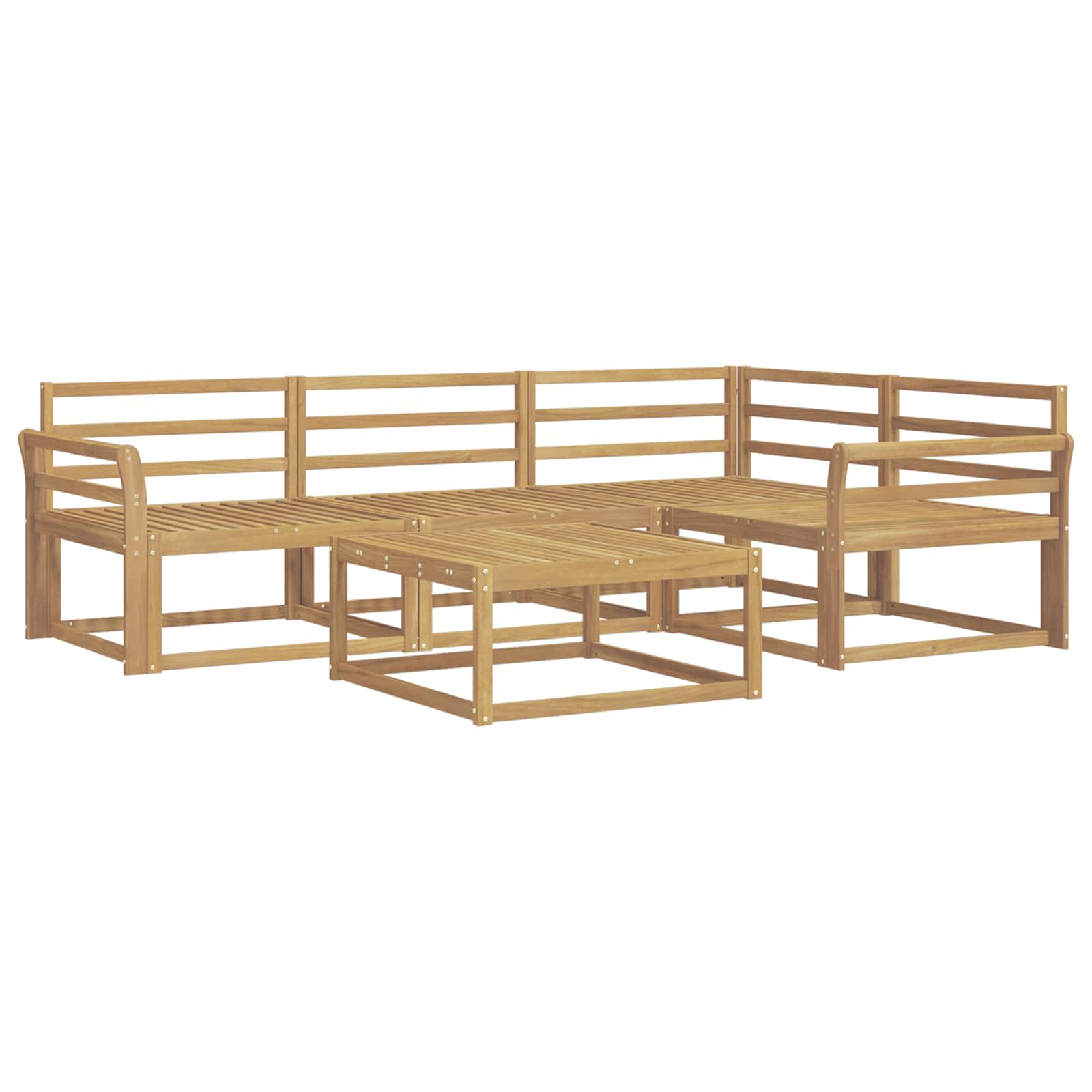 Set vanjskih sofa 5 pcs Bijela 79 x 79 x 37 cm