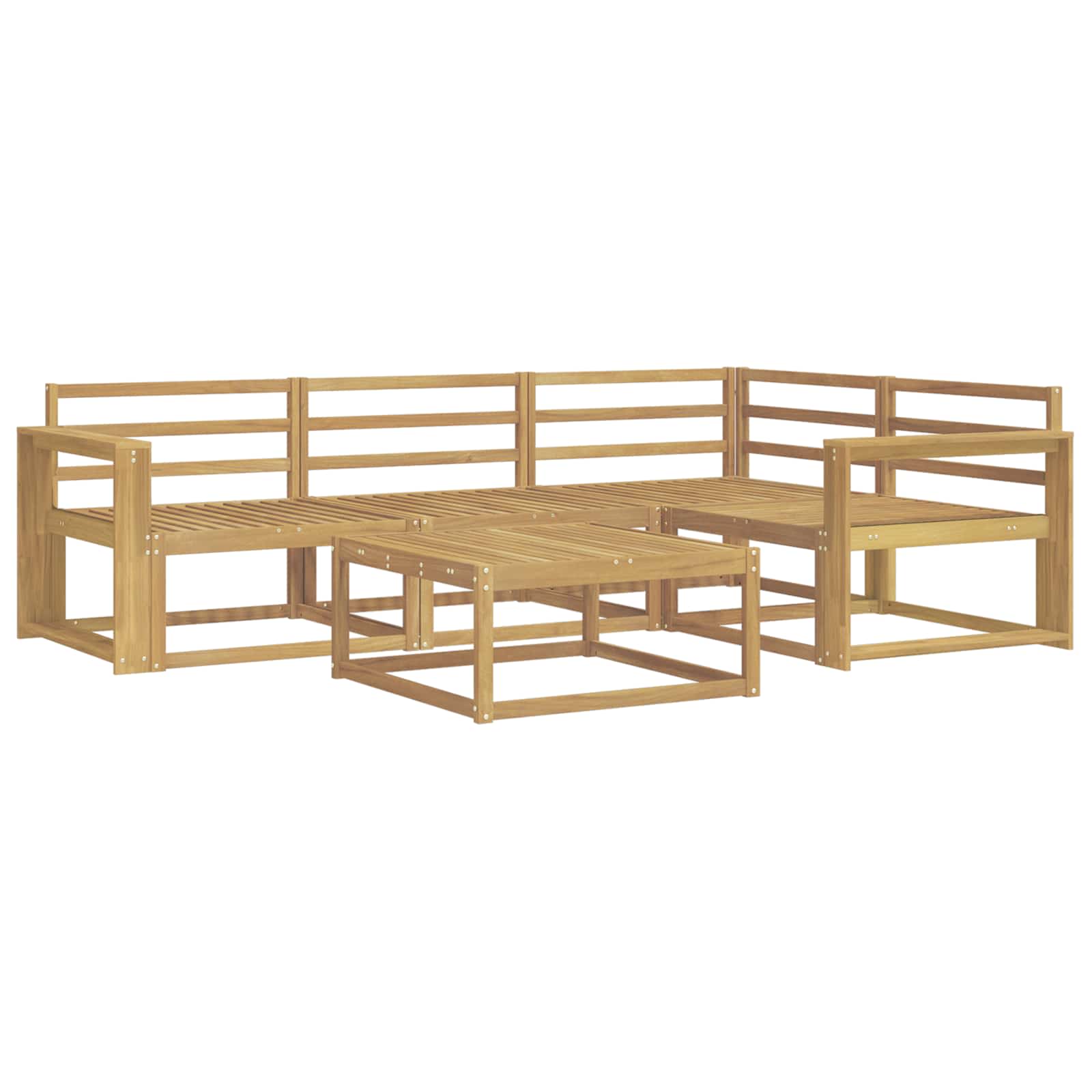 Set vanjskih sofa 5 pcs Bijela 79 x 79 x 37 cm