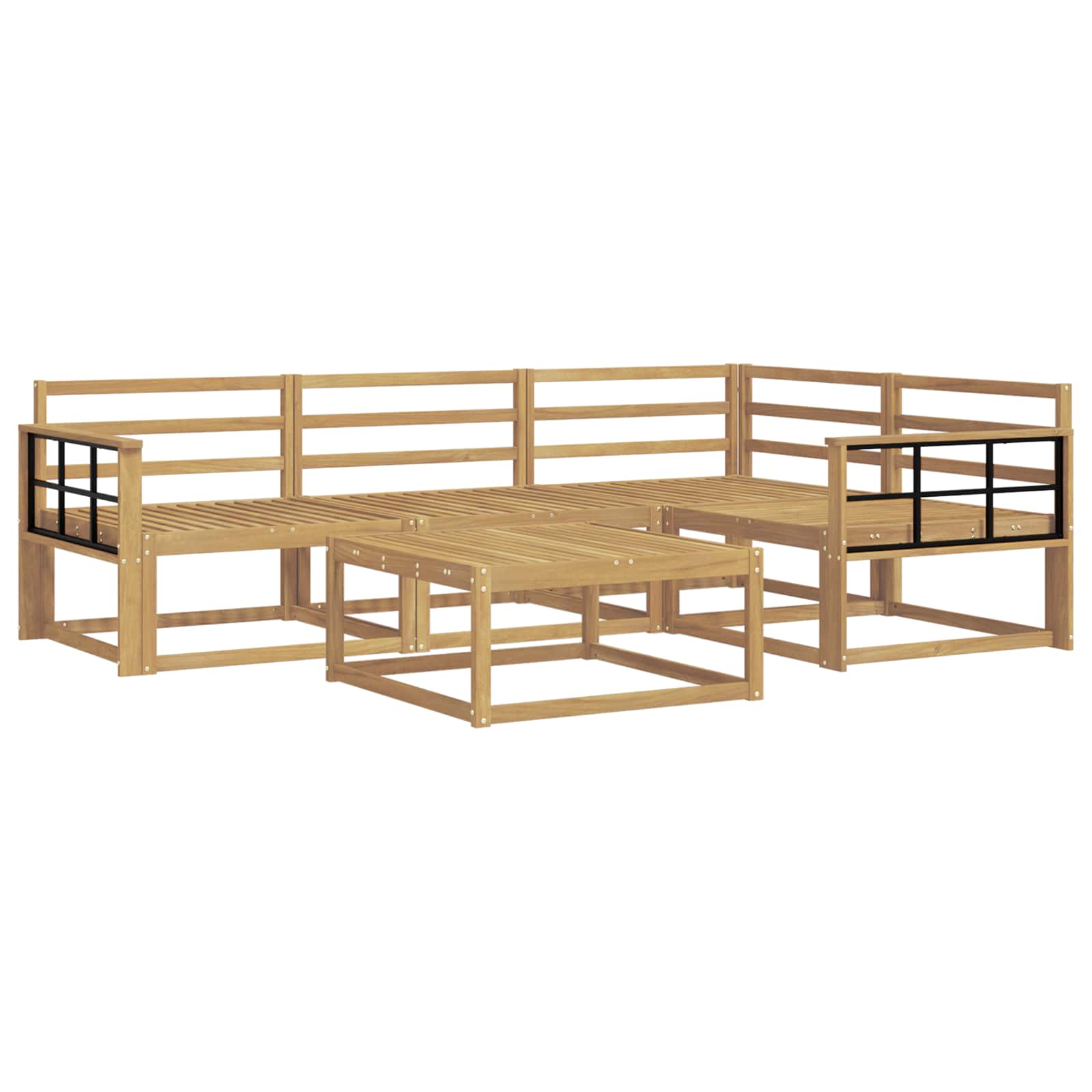 Set vanjskih sofa 5 pcs Bijela 79 x 79 x 37 cm
