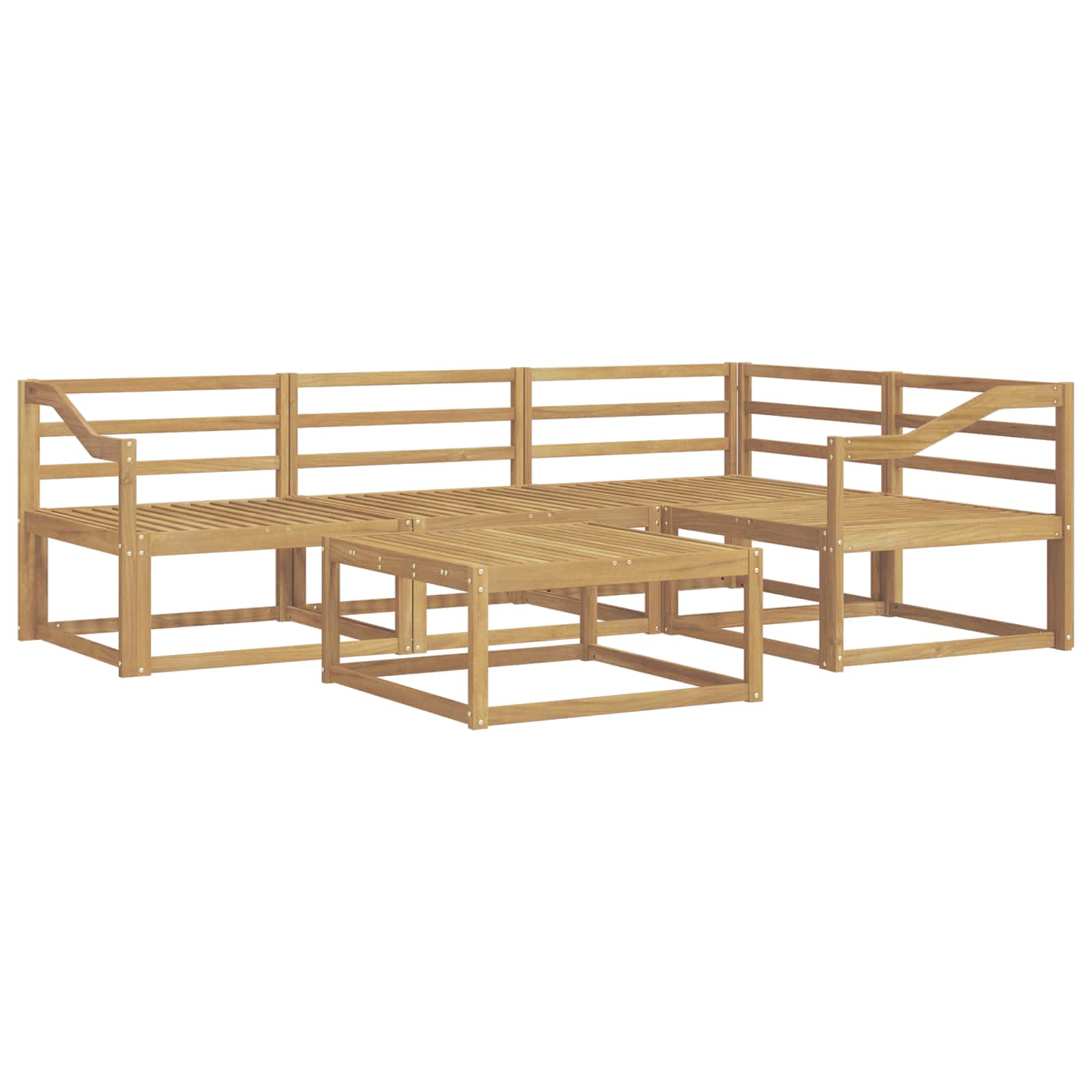 Set vanjskih sofa 5 pcs Bijela 79 x 79 x 37 cm