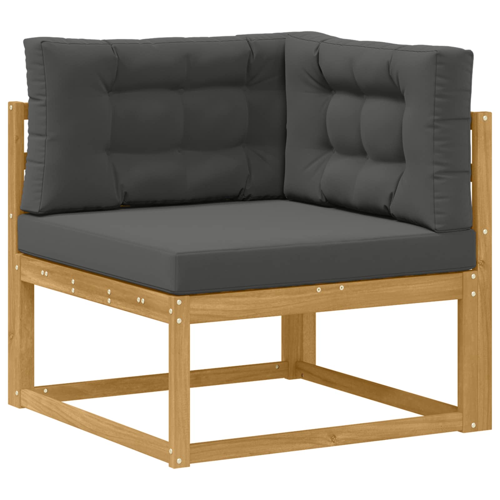 Set vanjskih sofa s jastukom 4 pcs Bijela i antracit Poliester