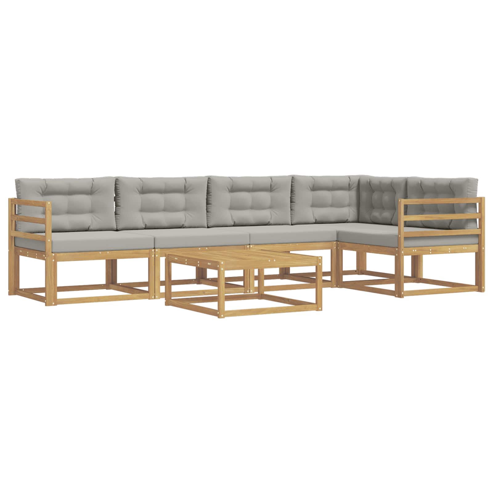 Set vanjskih sofa 6 pcs Bijela i svjetlosiva 79 x 79 x 37 cm